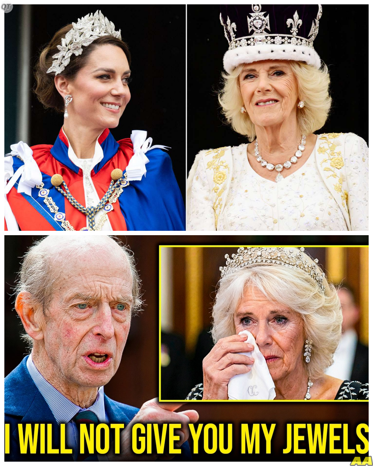 Duke of Kent’s Alleged CONFESSION Sends Shockwaves Through Royal Circles as He Reportedly Declares Catherine the True Heir to His Crown Jewels While Camilla Is Overlooked in a Decision That Could Reshape Expectations Within the Monarchy Forever -KK In a revelation that feels more like a royal drama unfolding in real time, whispers suggest the Duke has made a choice that cuts deep into tradition, elevating Catherine into a symbolic position of trust and legacy while leaving Camilla’s place in question, sparking debate about merit, symbolism, and the quiet battles over influence that define the modern Crown. The full story is in the comments below.