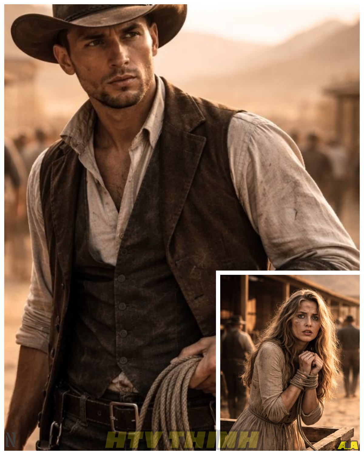 “Tears Fell as She Was Sold—Until a Cowboy Whispered, ‘You’re Safe Now’”