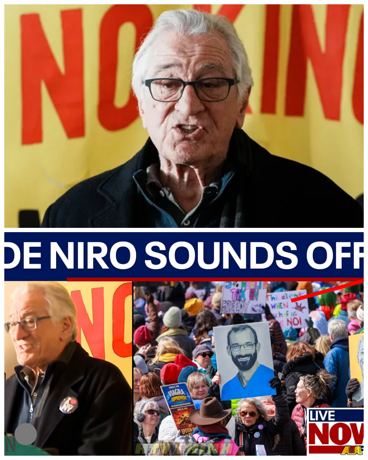 ROBERT DE NIRO TAKES THE STAGE AT “NO KINGS” RALLY AND UNLOADS ON THE PRESIDENT – THE MOMENT THAT SET THE CROWD ON FIRE What started as a political rally quickly turned into a charged spectacle when Robert De Niro stepped up and delivered a speech that had the crowd roaring and critics scrambling. At first, it sounded like a familiar Hollywood critique, but then his tone sharpened, his words cut deeper, and the energy in the crowd shifted from support to something far more intense. The twist? While many expected outrage, others saw something more calculated—a moment designed to ignite emotion at exactly the right time. As reactions explode across the country, one question keeps surfacing: why did this speech hit so hard right now, and what impact will it really have beyond the rally?