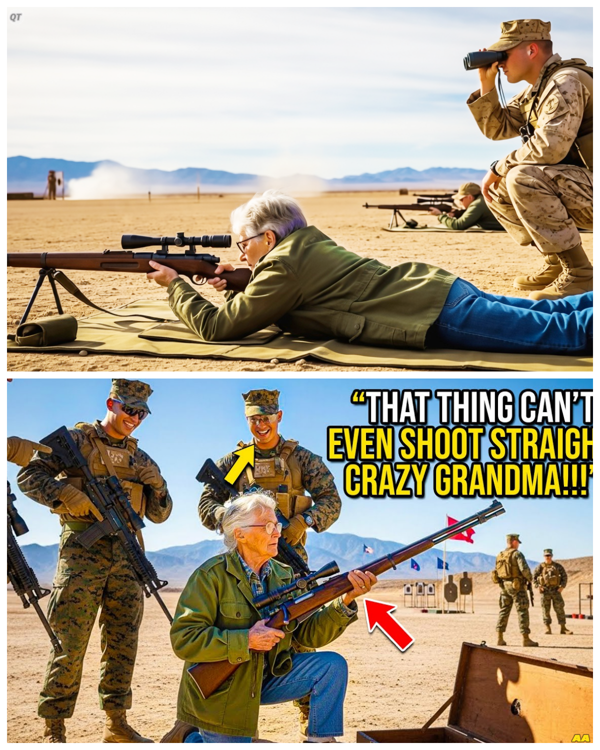 Young Marines Laughed at Old Woman’s “Ancient” Rifle — Until She Made the 4,800M Impossible Shot