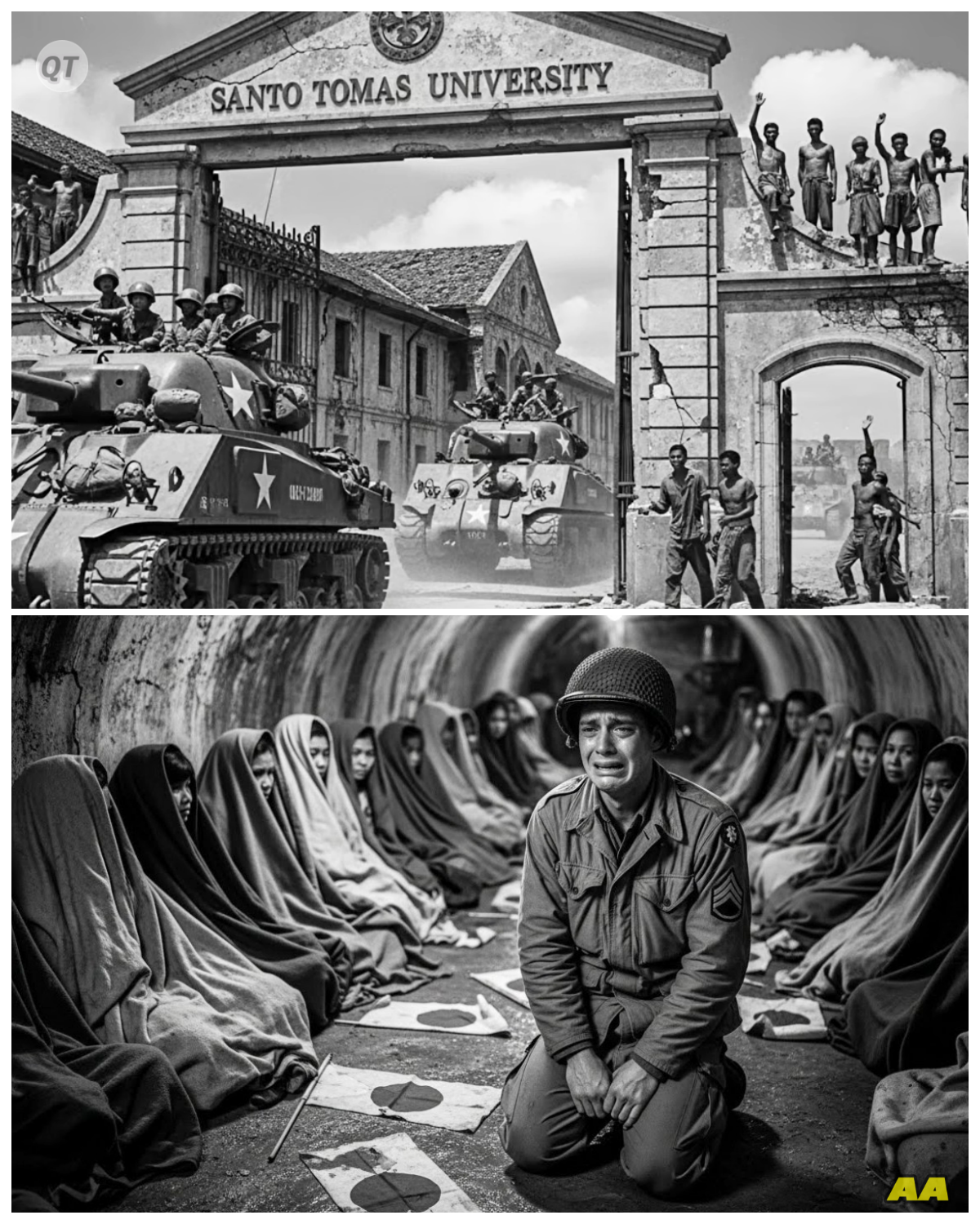 “We’re Too Ashamed” — Filipino Women POWs Hid Their Faces — U.S. Troops Covered Them With Blankets-ZZ