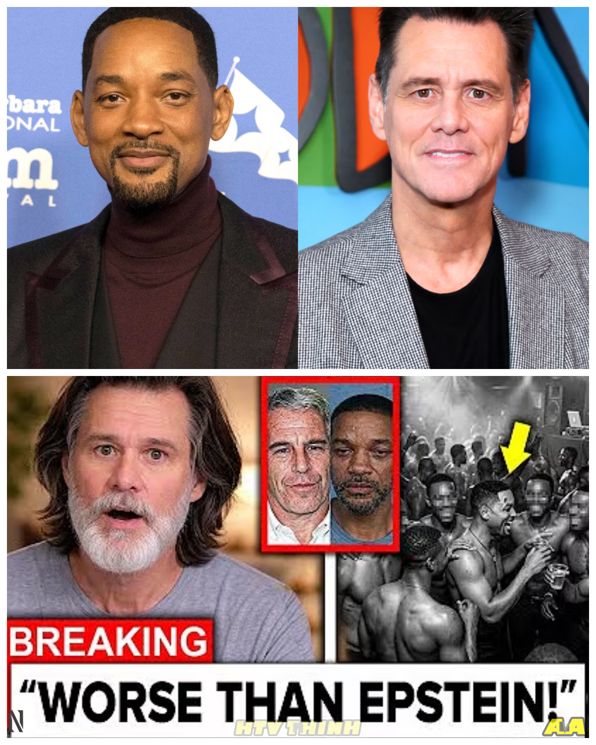 JIM CARREY “REVEALS” WILL SMITH IS ABOVE EPSTEIN – THE CLAIM SPREADING ONLINE IS TURNING HEADS AND RAISING QUESTIONS A new wave of viral claims is pulling Jim Carrey and Will Smith into a conversation tied to Jeffrey Epstein, and the reaction is escalating fast. At first, it sounds like a shocking exposé ready to shake the entertainment world, but then the details begin to blur, with clips, quotes, and interpretations not always aligning with verified facts. The twist? Much of what’s circulating appears to be speculation amplified by social media rather than confirmed statements, creating a narrative that feels bigger than its source. As audiences react with shock and confusion, one question keeps resurfacing—why is this story spreading so quickly now, and what part of it is actually grounded in reality?