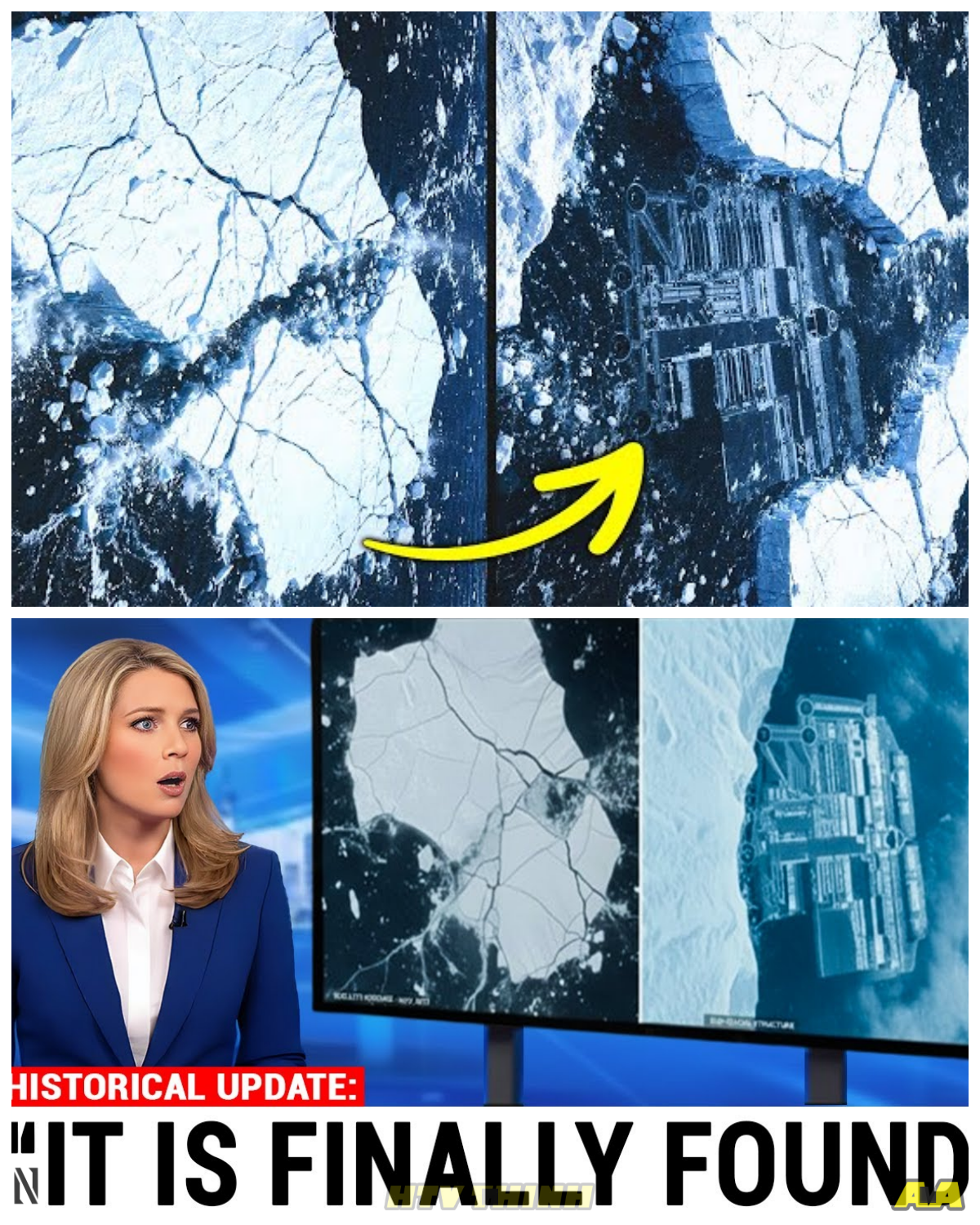 A 1,100-FOOT ICE WALL COLLAPSED IN ANTARCTICA – WHAT WAS HIDING BEHIND IT HAS LEFT RESEARCHERS STUNNED A massive 1,100-foot ice wall in Antarctica has suddenly collapsed, revealing a hidden world that had been sealed off for centuries beneath layers of frozen isolation. At first, scientists described the event as part of natural ice shelf dynamics, something expected in a changing polar environment, but then the discoveries began to emerge—strange ecosystems, unexpected formations, and signs of life thriving in total darkness. The twist? What seems shocking at first doesn’t defy science, but expands it, showing just how adaptable life can be under extreme conditions. As images spread and curiosity grows, one question keeps surfacing—why are we only now seeing what’s been hidden all this time, and what else could still be buried beneath Antarctica’s ice?