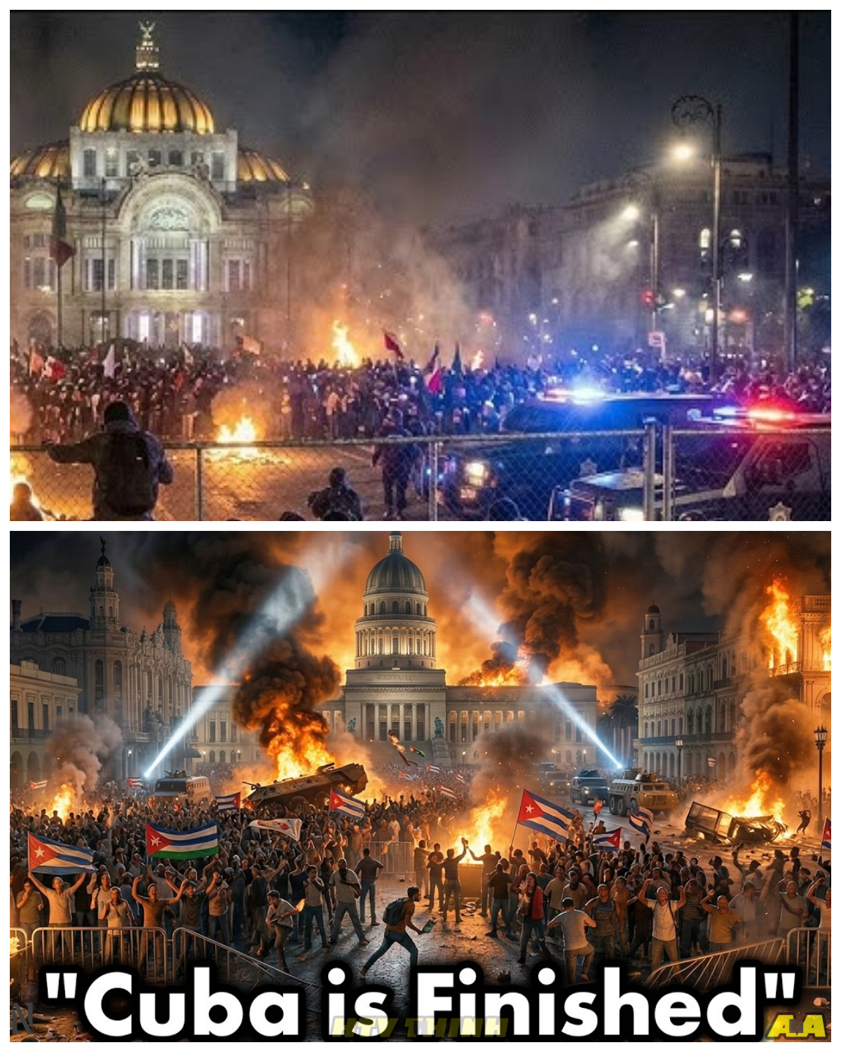 RIOTERS “SEIZE HALF OF CUBA”? VIRAL CLAIMS OF A COLLAPSING REGIME ARE SPREADING — BUT THE REALITY IS FAR LESS CLEAR Explosive headlines are claiming that large parts of Cuba have been taken over by rioters, with officials allegedly “trapped” and reaching out to Washington, D.C. as the system collapses. At first, it sounds like a dramatic, historic uprising unfolding in real time. But then the details begin to fall apart — there is no credible confirmation that “half the country” has been seized, nor evidence of a complete regime breakdown. The twist? While protests and economic tensions have existed, the scale described in viral posts appears heavily exaggerated. So why does this narrative feel so urgent, and how did it escalate so quickly without verified evidence?