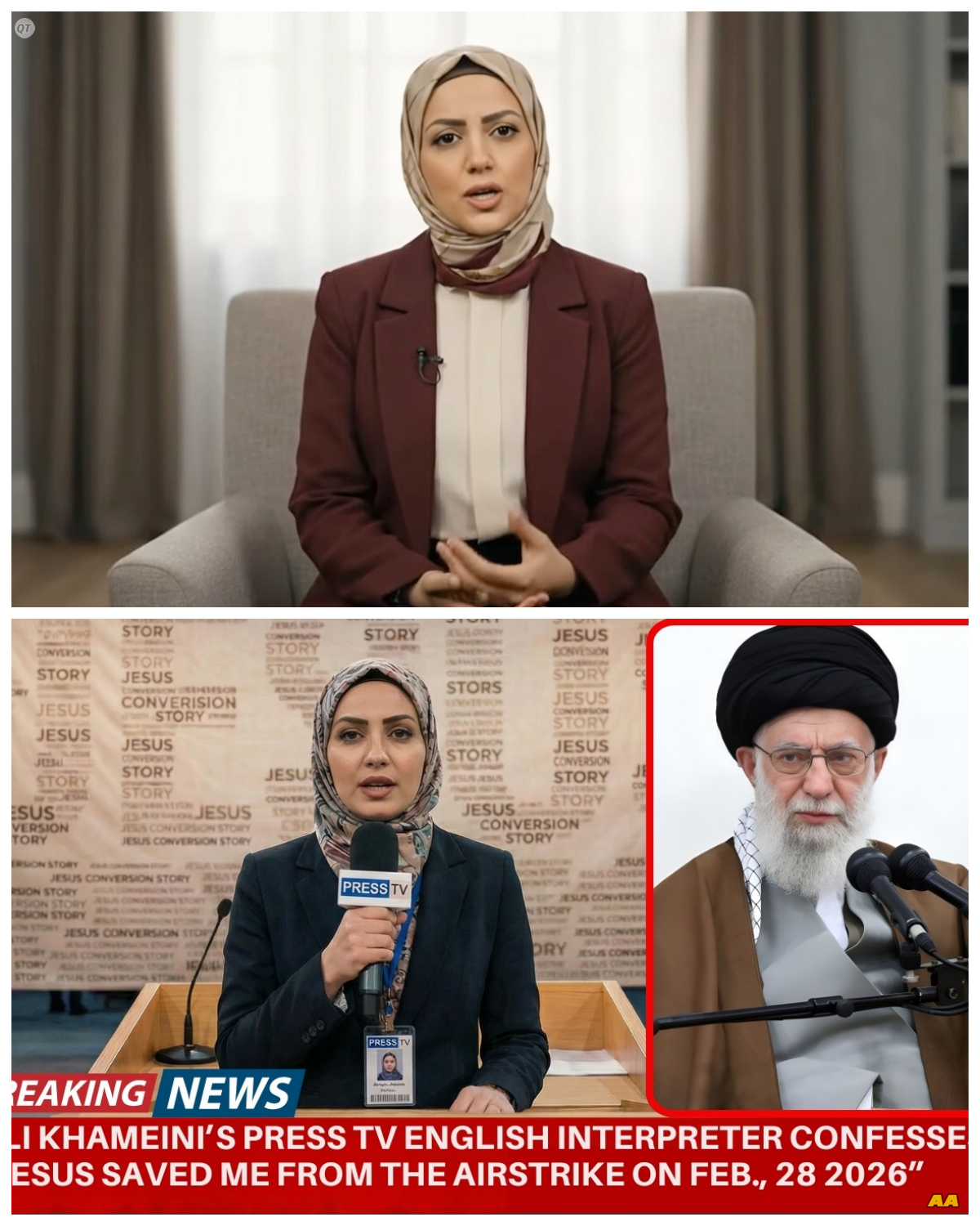 Ali Khamenei’s English Interpreter Goes Viral for Her Testimony: ‘JESUS Saved Me From the Airstrike’