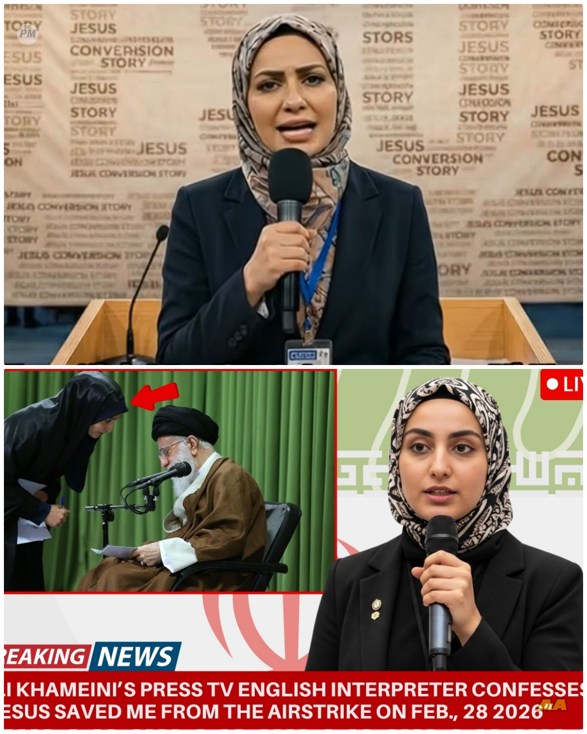 Ali Khamenei’s English Interpreter Goes Viral for Her Testimony: ‘JESUS Saved Me From the Airstrike’