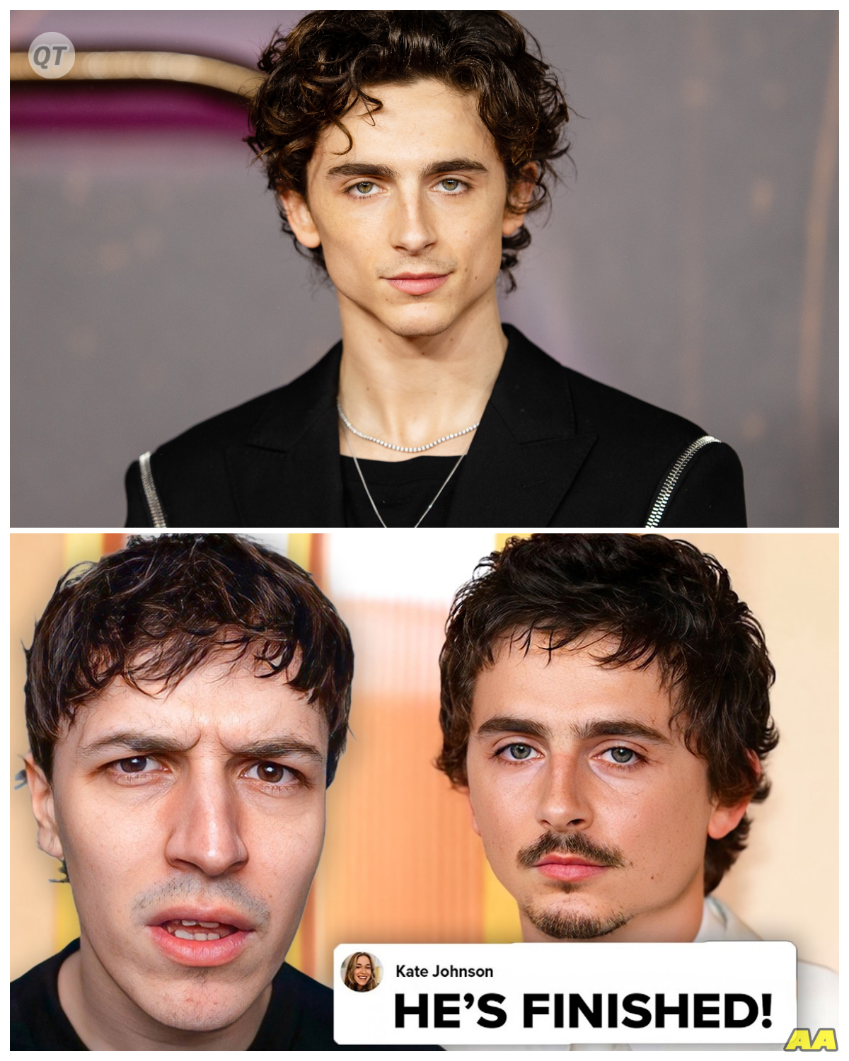 “Timothée Chalamet’s Insane Downfall: The Shocking Events That Changed Everything!” -ZZ  In a whirlwind of controversy and heartbreak, Timothée Chalamet’s rise to fame has taken a shocking turn, leaving fans questioning the future of this once-celebrated star. The young actor, known for his talent and charisma, now faces a series of challenges that threaten to derail his career. What has caused this dramatic downfall, and how has the pressure of the spotlight contributed to his struggles? Join us as we delve into the chaotic world of Hollywood and uncover the truth behind Chalamet’s unexpected fall from grace.