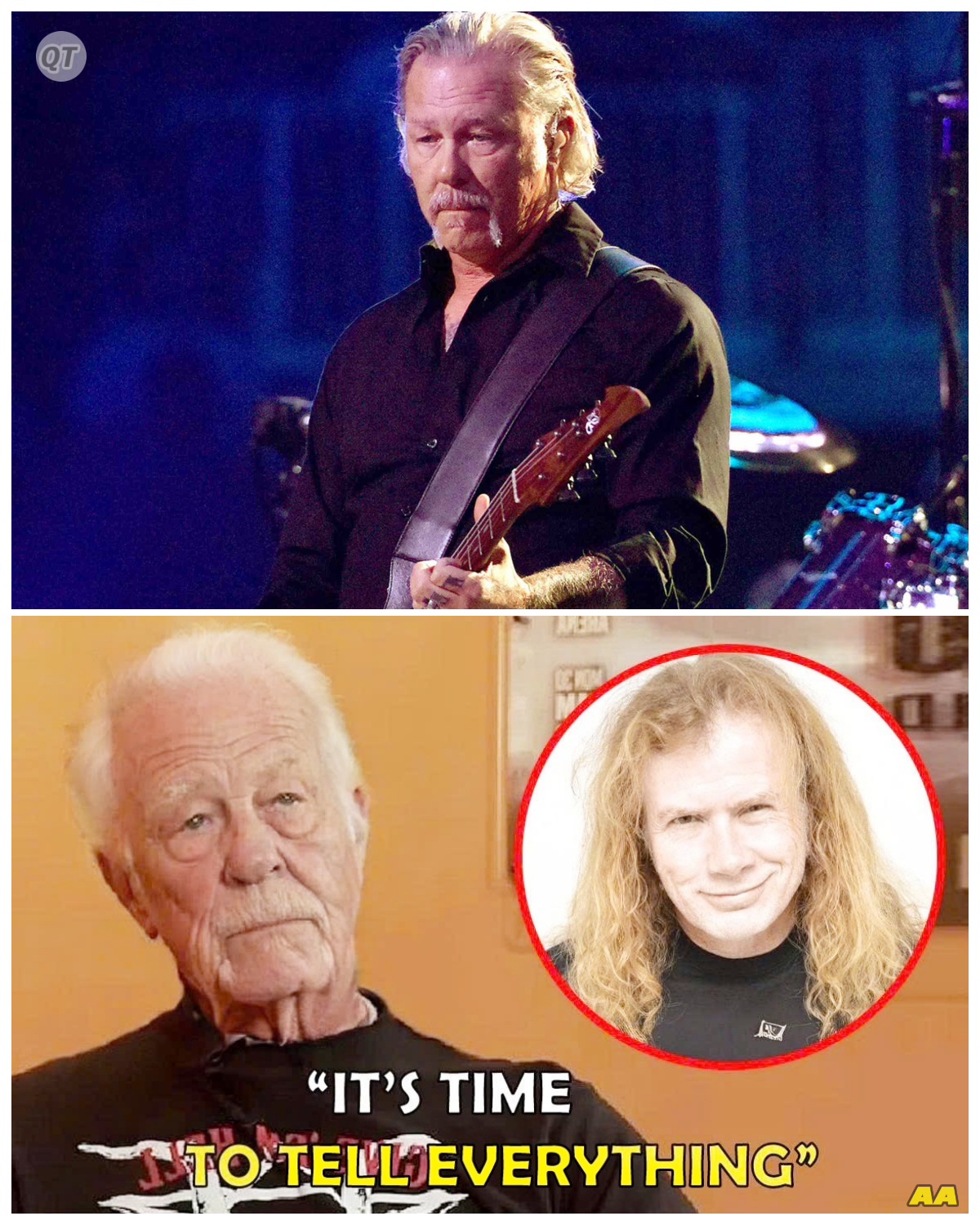 “James Hetfield at 61: The SHOCKING Truth About Dave Mustaine and Megadeth Revealed—A Metal Legend Speaks! -ZZ”  In a groundbreaking moment that has fans on the edge of their seats, James Hetfield, now 61, finally speaks out about his tumultuous past with Dave Mustaine and the iconic band Megadeth! As he shares his perspective on their legendary feud and the impact it had on their respective careers, Hetfield’s revelations promise to shed light on the darker side of rock stardom. What shocking insights will emerge from this candid discussion, and how do they reflect the fierce rivalry that shaped the metal landscape? Get ready for an explosive journey into the heart of heavy metal!