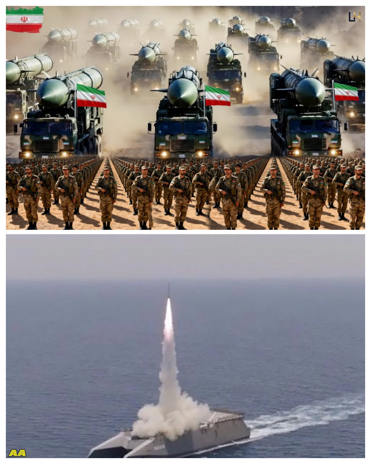 The whole world is shocked! Iran launched 250 thermonuclear missiles into the Strait of Hormuz.