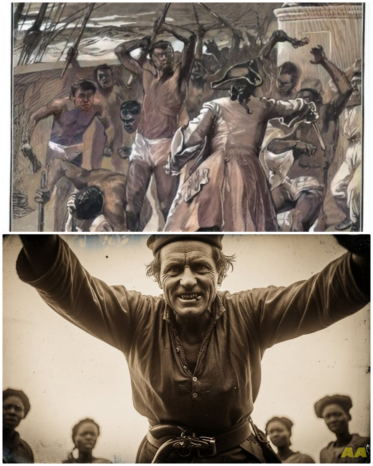 (1841, Virginia) Escaped Slave Hijacked Ship With 135 People: Largest Successful US Slave Revolt