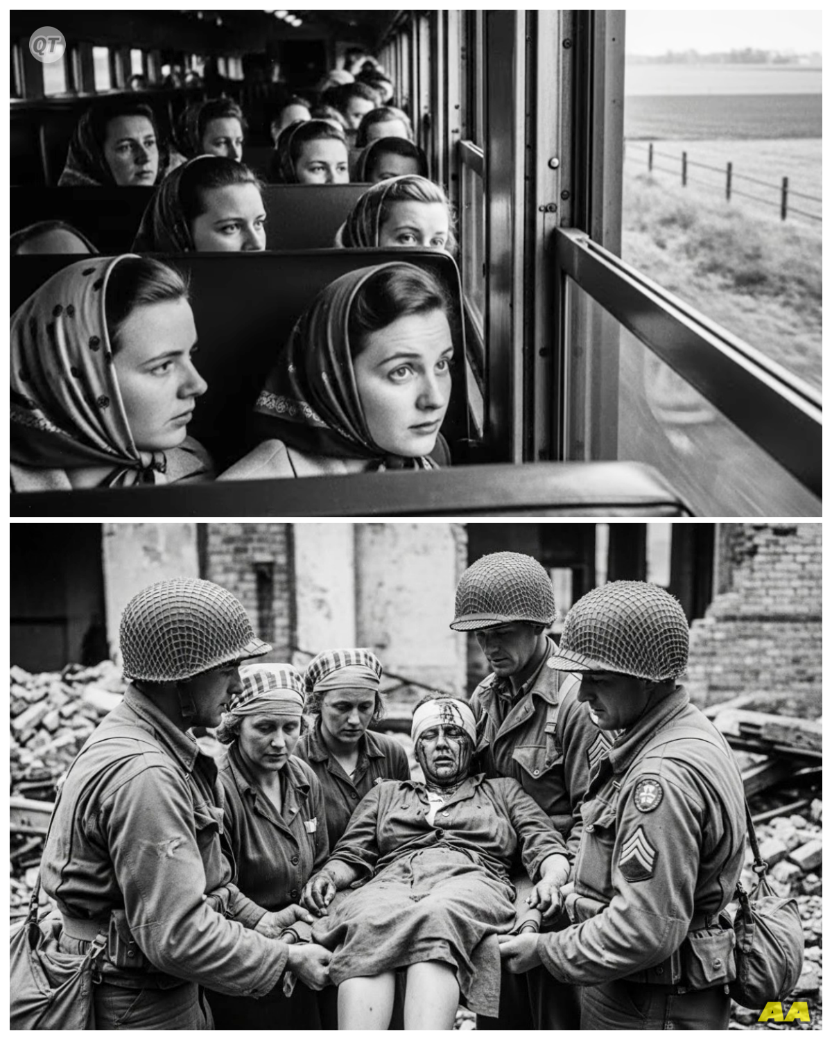 German POW Women Hid Their Wounded Friend — Americans Found Her and Carried Her to the Clinic-ZZ