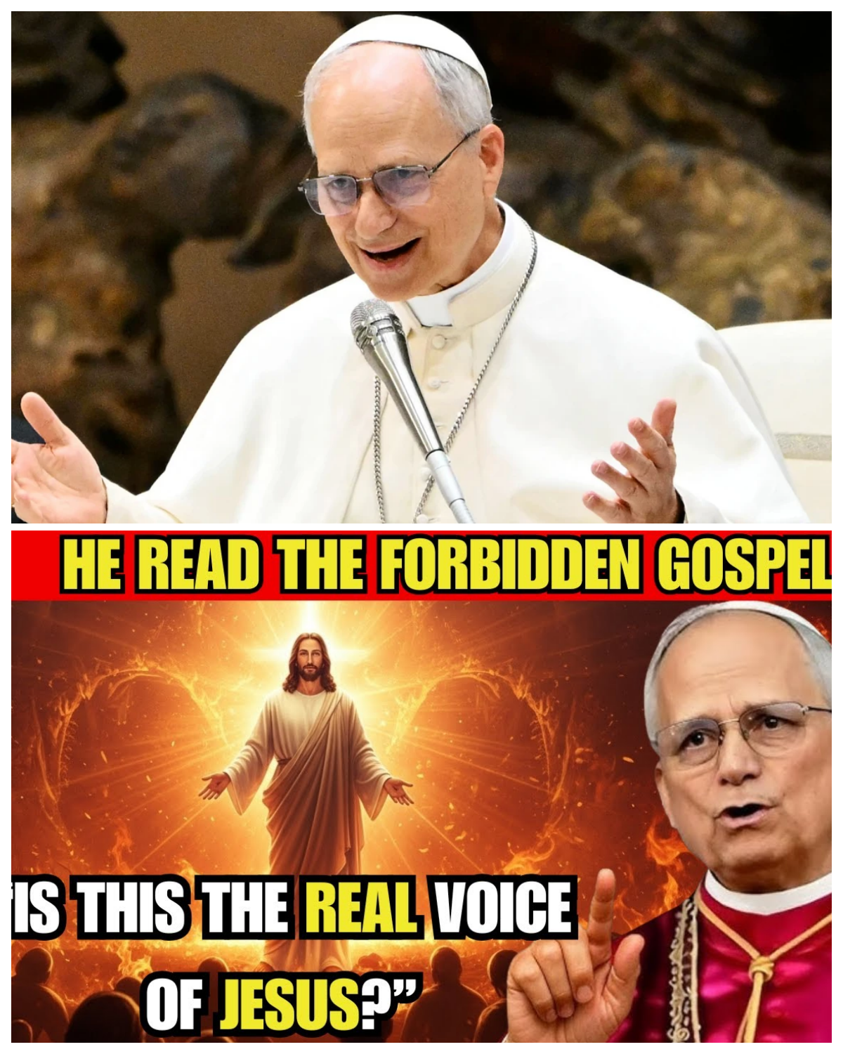 Pope Leo XIV Reads a Banned Gospel in Public—And What He Said After Left Everyone in Silence  What would happen if a pope publicly opened a text long debated and rarely spoken about inside the Church? During a moment that stunned observers in Vatican City, Pope Leo XIV reportedly read passages from a controversial ancient gospel that many believed would never be spoken aloud in an official setting. As leaders within the Catholic Church listened in complete silence, his final words sparked intense discussion among historians, theologians, and believers worldwide. Was it a call to re-examine forgotten history, or a message meant to challenge long-held assumptions about early Christianity and Jesus Christ? Discover what was said and why it has people everywhere talking — click the article link in the comment to read the full story.