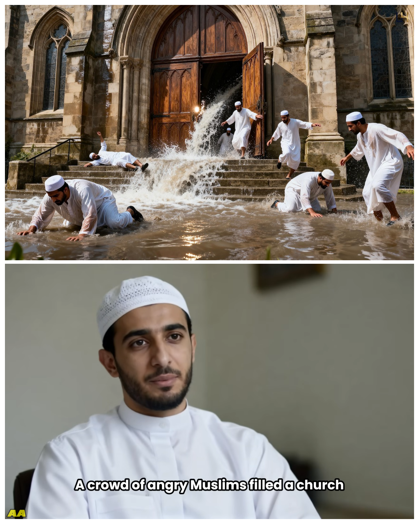 Muslims Flooded a Church Until They Saw What Was Inside…