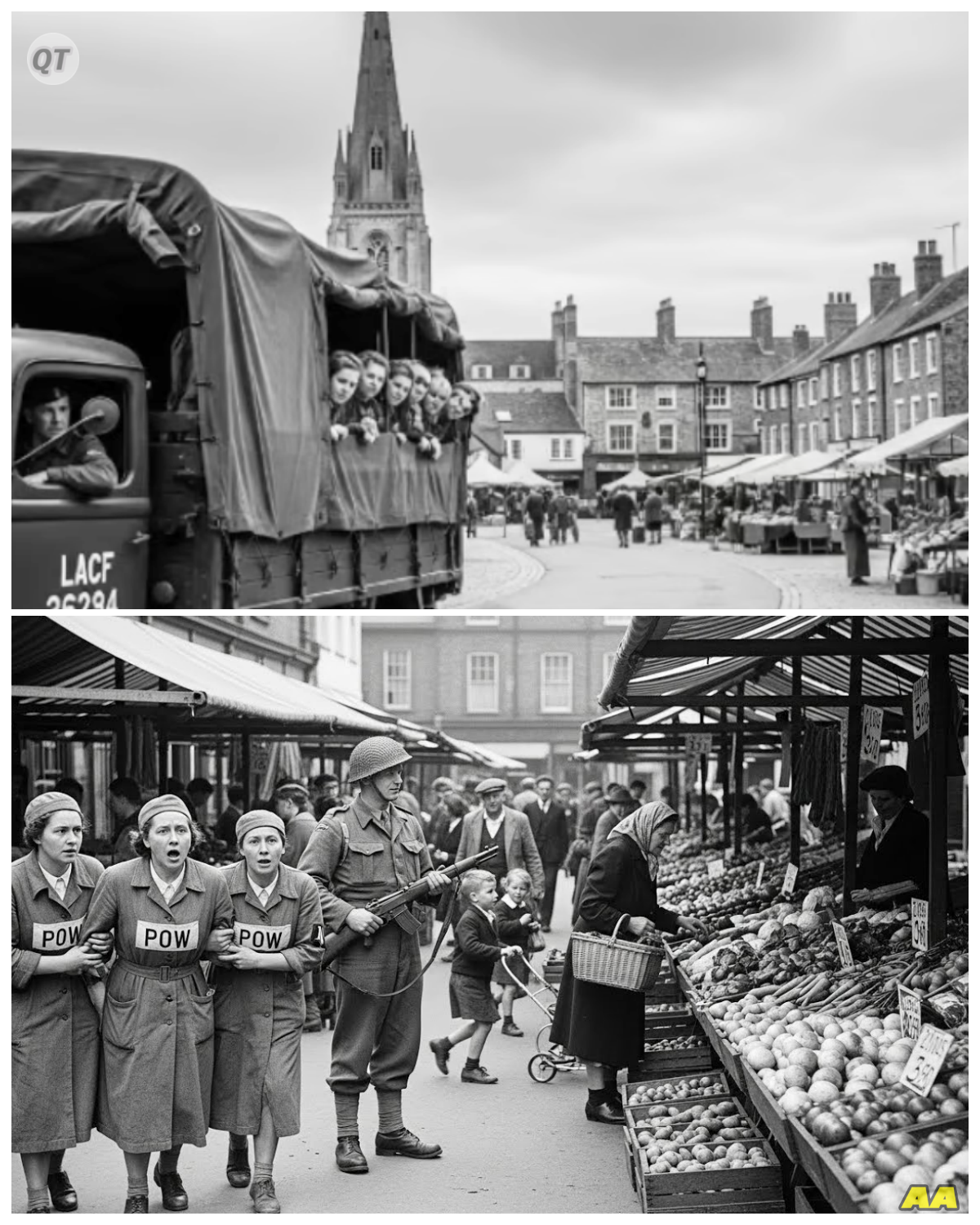 “We Thought It Was a Trick” – German POW Women React to British Open-Air Markets-ZZ