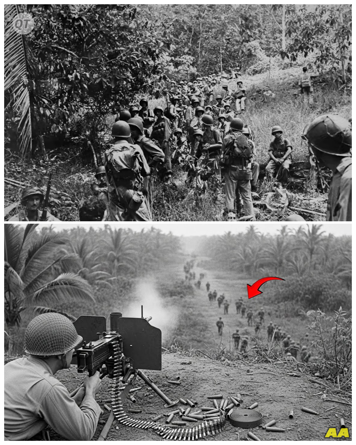 Japanese Charged Him for 3 Hours — He Left 200 Bodies in Front of His Machine Gun Alone-ZZ