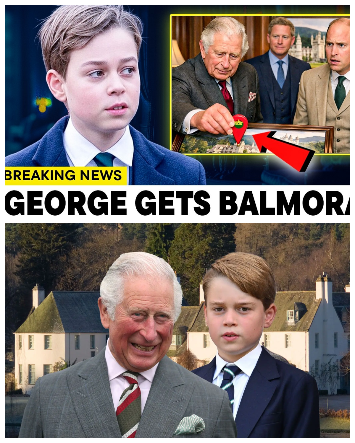BREAKING: King Charles Signs Decree Prince George Inherits Balmoral Estate