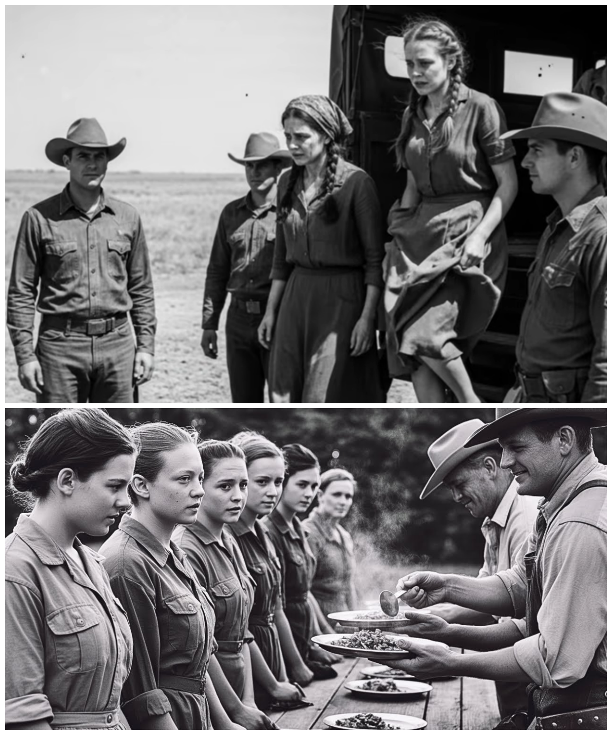 German Women POWs Hadn’t Eaten In 6 Days—When Cowboys Set The Table, They Refused To Believe It