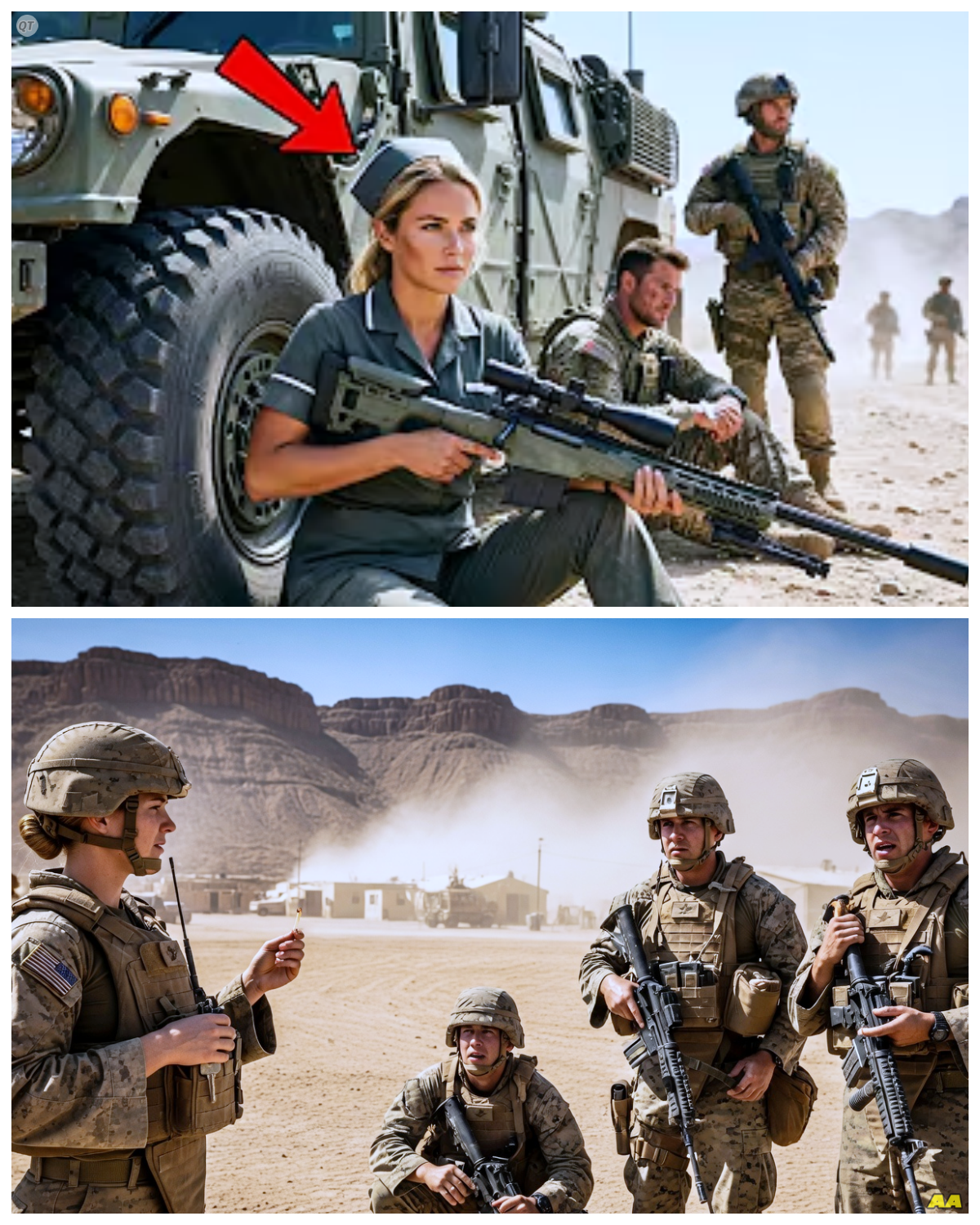 They Thought She Was Just a Field Nurse — Until the Enemy Realized Who Was Covering the Marines