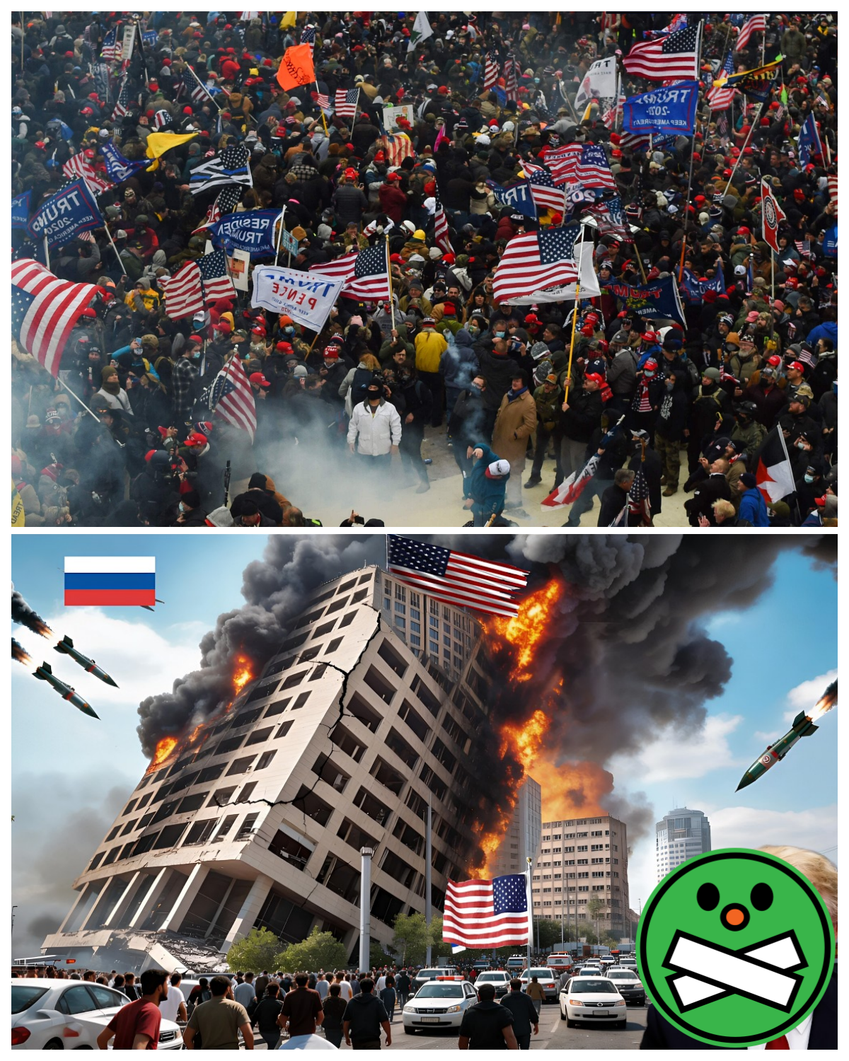 The world was amazed, in 1.5 seconds, the US capital was completely destroyed!