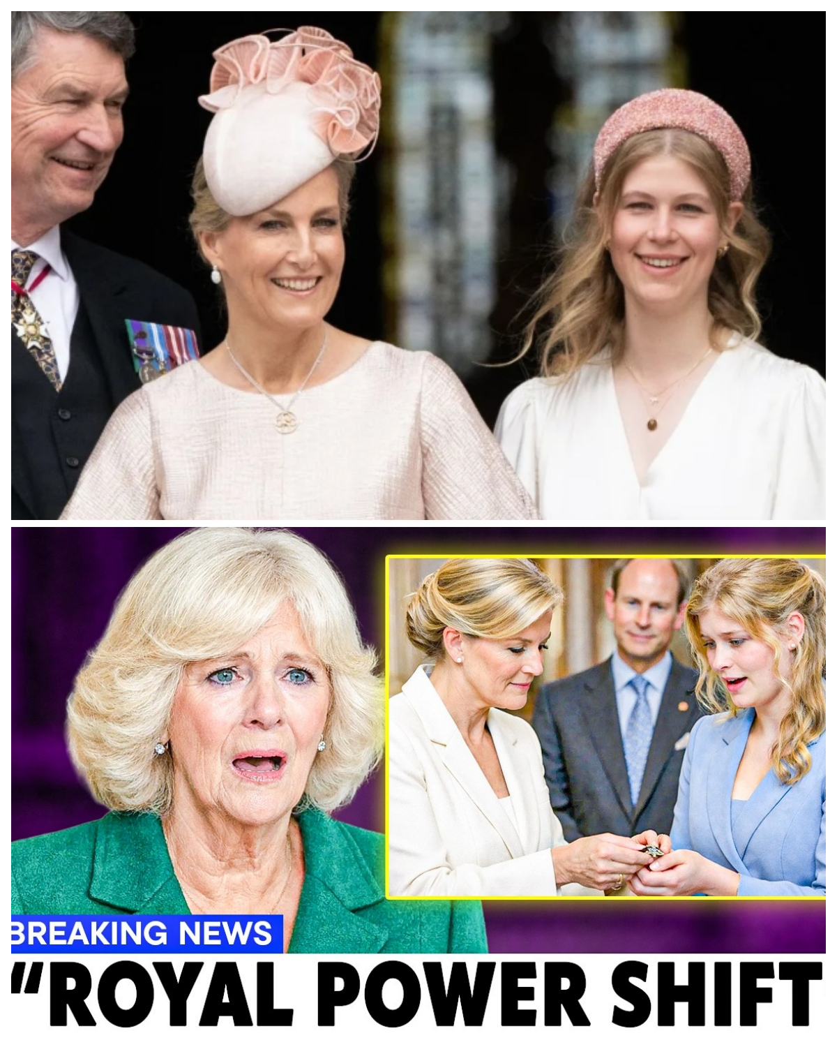 1 MIN AGO: Sophie Transfers All Camilla’s Former Patronages to Lady Louise