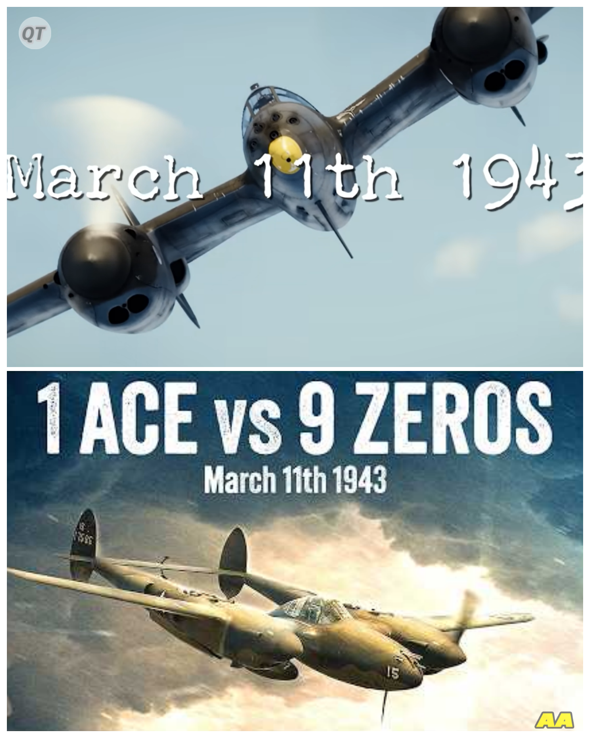 When America’s Greatest Ace Took on 9 Japanese Zeros-ZZ