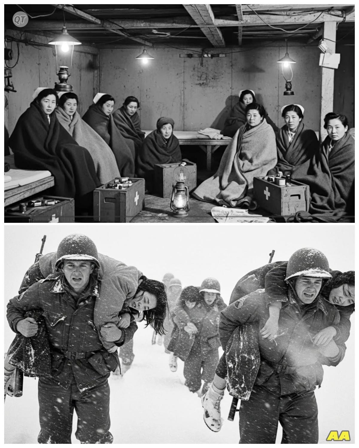 Japanese Female POWs Expected to Be Left in the Blizzard — U.S. Troops Carried Them for Miles-ZZ