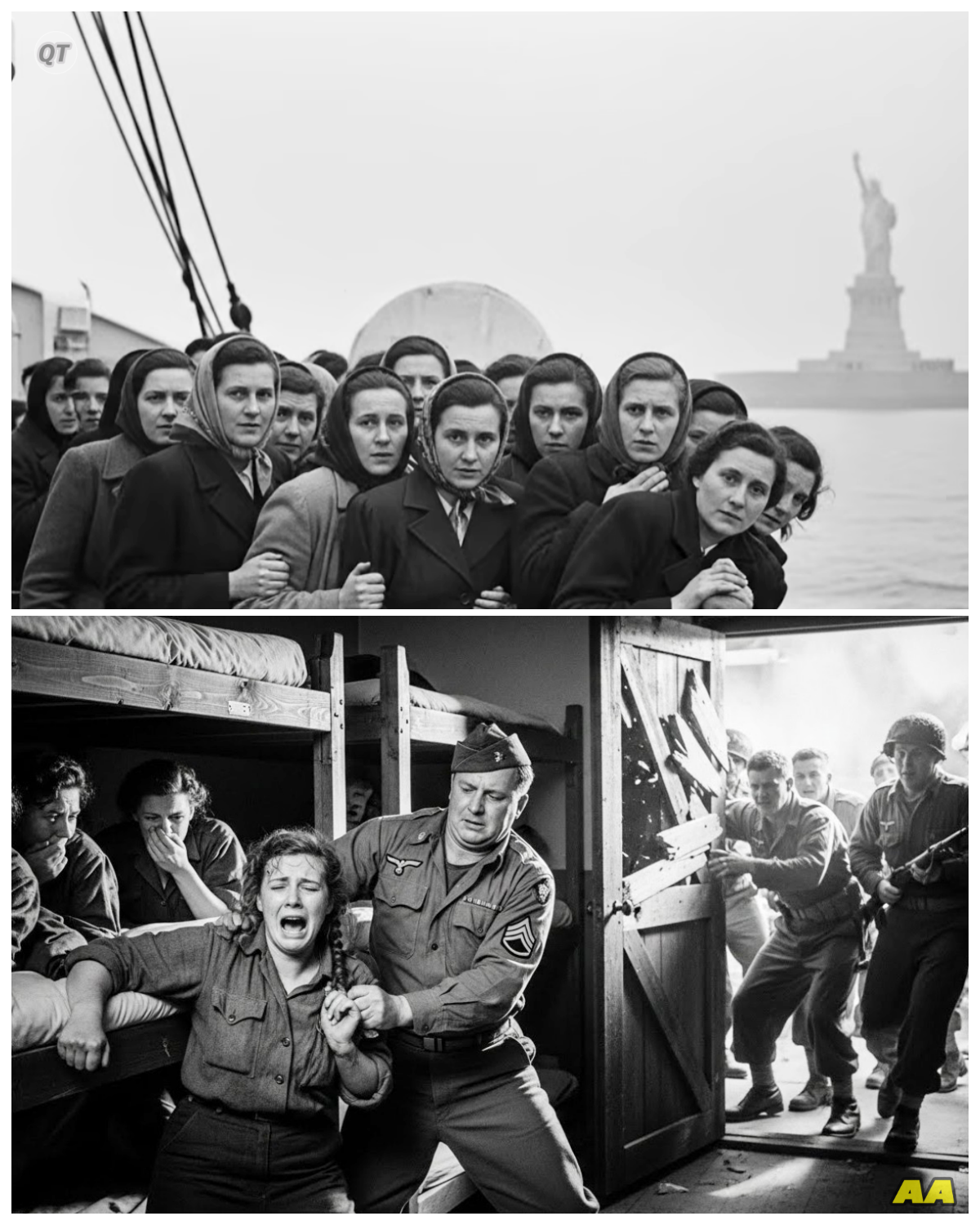 German POW Girls Were Being Dragged to Officers’ Quarters — American Soldiers Put 15 Men in Hospital-ZZ