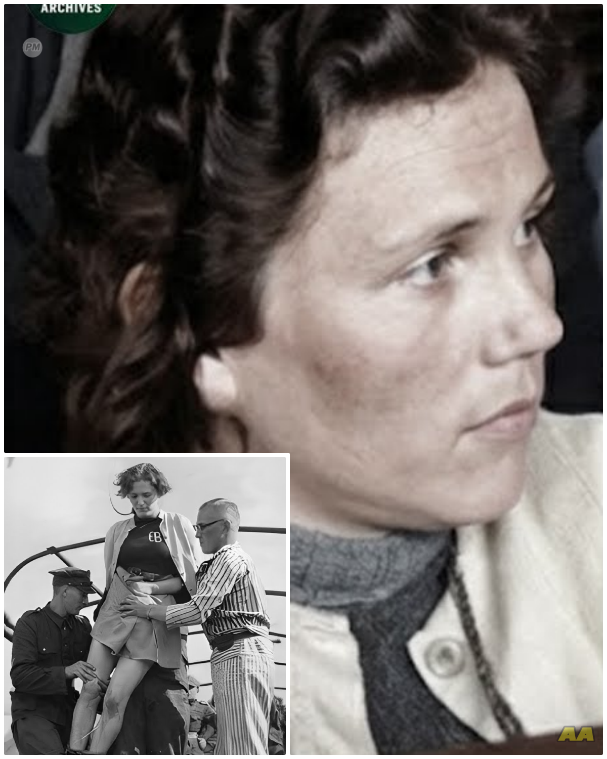 Execution Public Hanging of Stutthof Female Guards Before 10,000 in Gdańsk 1946