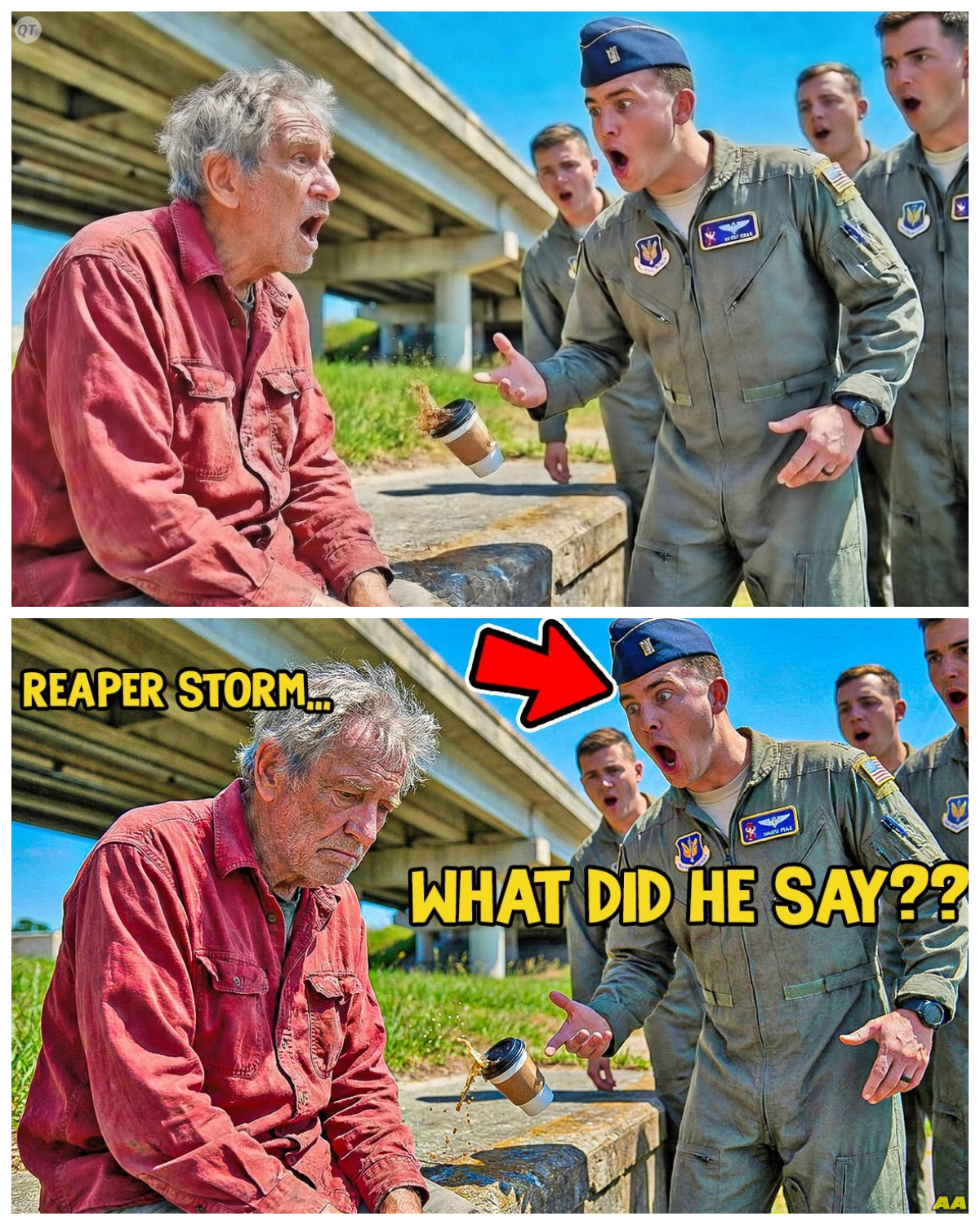 Marine Asked the Homeless Veteran His MOS as a Joke — ‘Reaper Storm’ Made the Hangar Go Cold