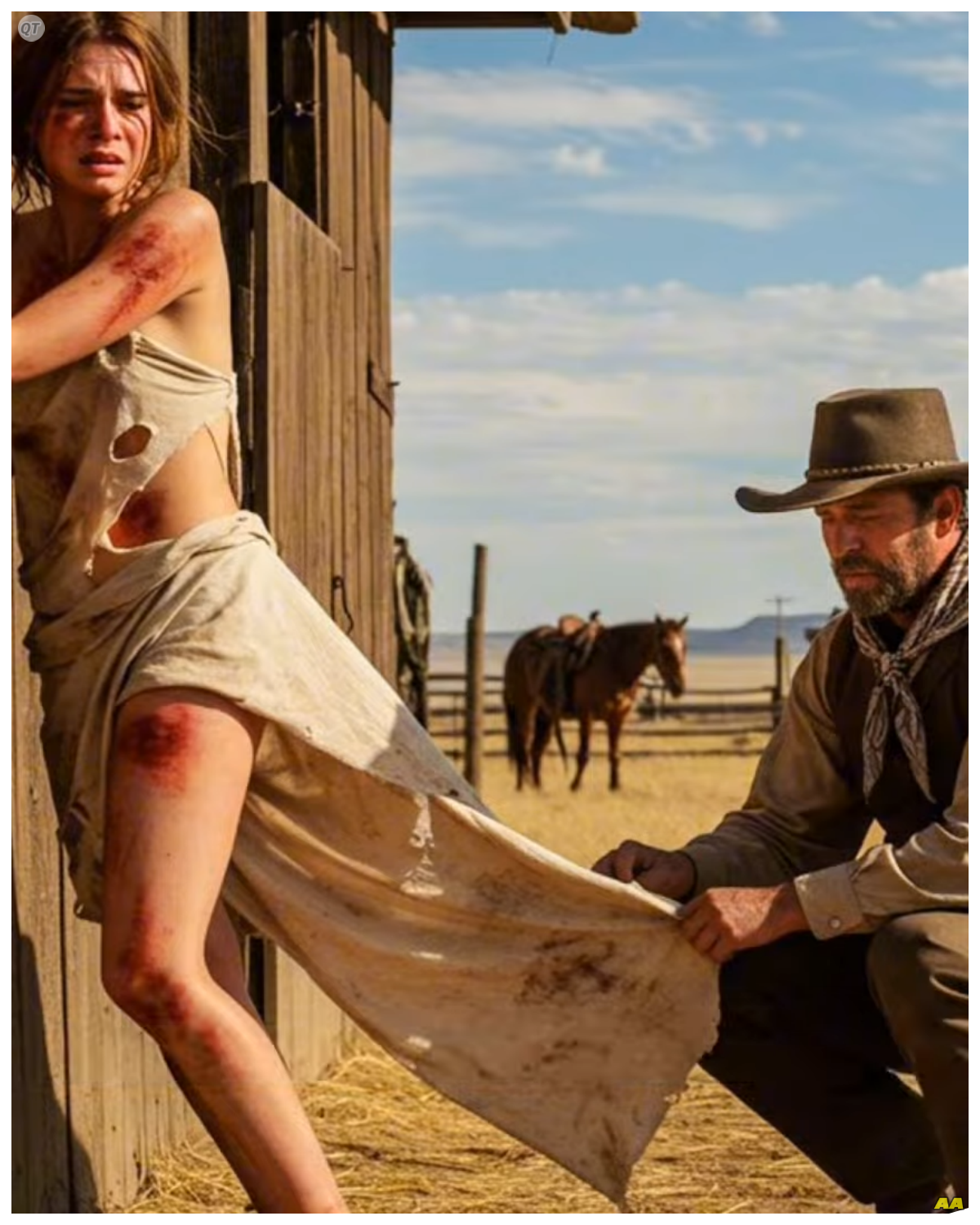 “Please… Don’t Lift the Cloth” She Cried — But The Rancher Did… And Turned Pale |