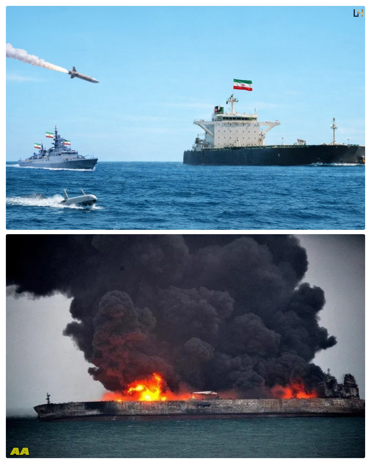 A new wave of US attacks has hit Iranian oil tanker fleets in the Strait of Hormuz.