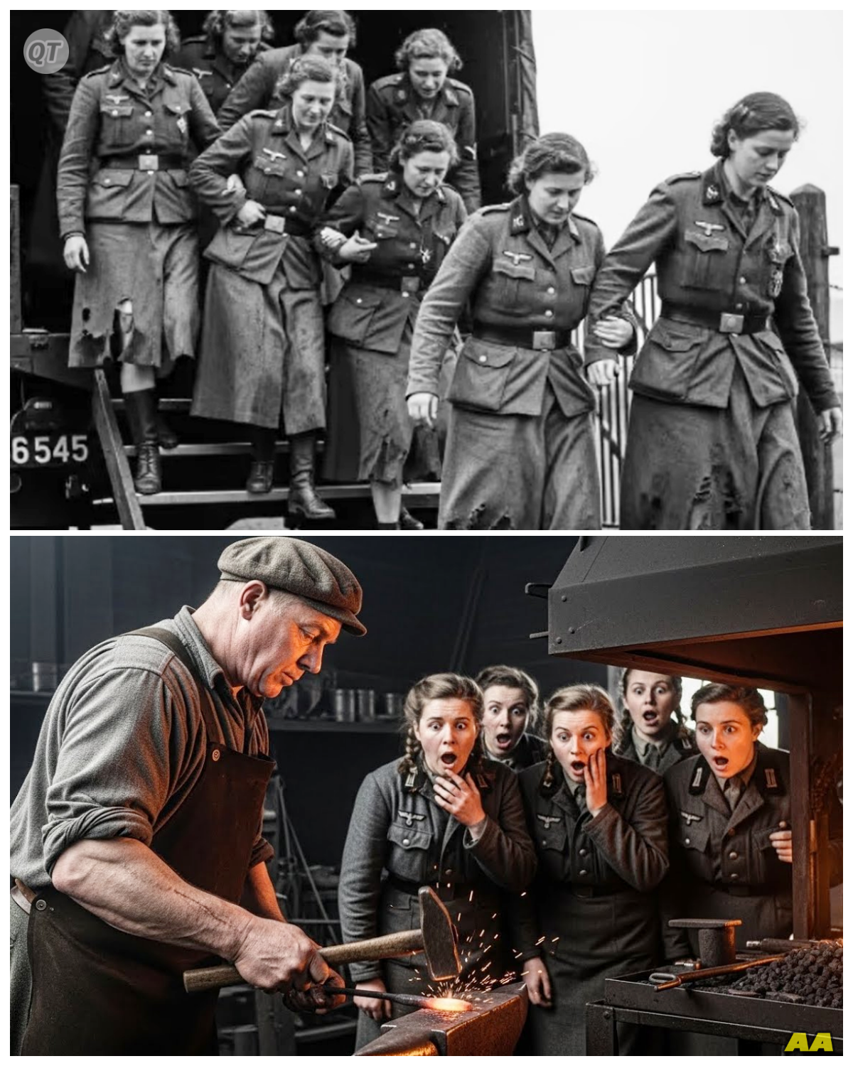 ‘We’ve Never Seen Men Like This!’ — German Women POWs COULDN’T Stop Staring at British Blacksmiths-ZZ