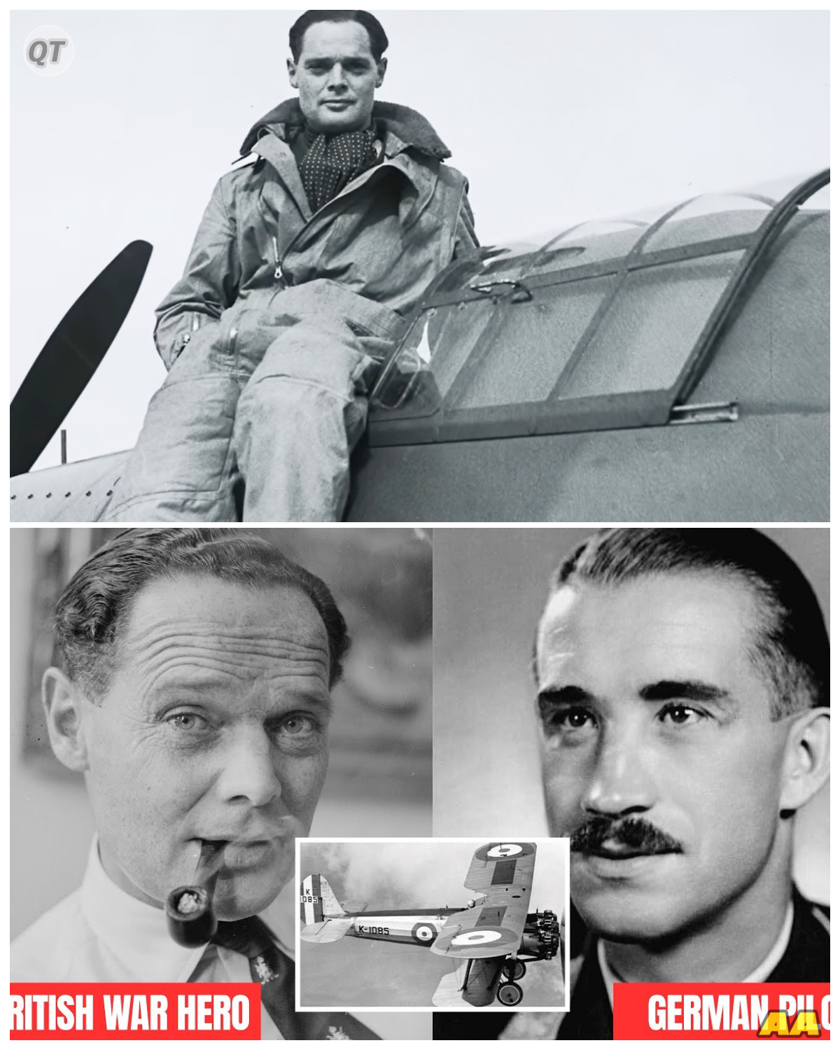 A German Ace Shot Down a British Pilot With No Legs — 18 Years Later, They Became Best Friends-ZZ