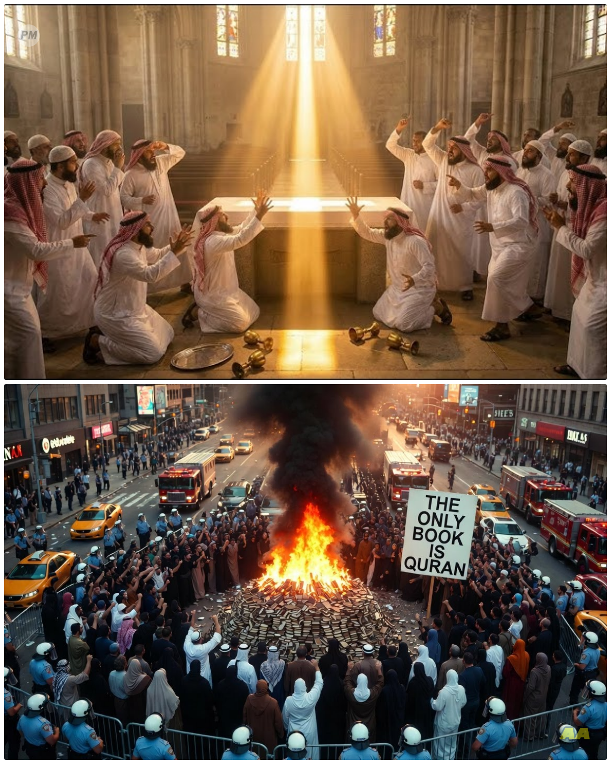 Muslim Immigrants Shut Down France to Burn Bibles But THEN JESUS CHANGED EVERYTHING