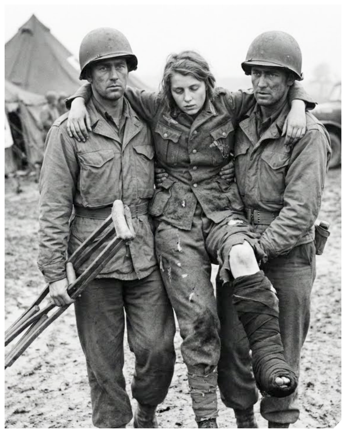 “My Leg Is Rotting” – A 18-Year-Old German POW Girl Arrived On Crutches With Gas Gangrene  What made an 18-year-old German POW girl arrive at a military camp on crutches whispering that her leg was “rotting,” and why did the medical team fall into stunned silence after examining the wound? Could this desperate moment reveal a hidden wartime medical crisis few history books mention? The shocking discovery during her treatment left everyone questioning how she survived so long—click the article link in the comments to uncover the full story.