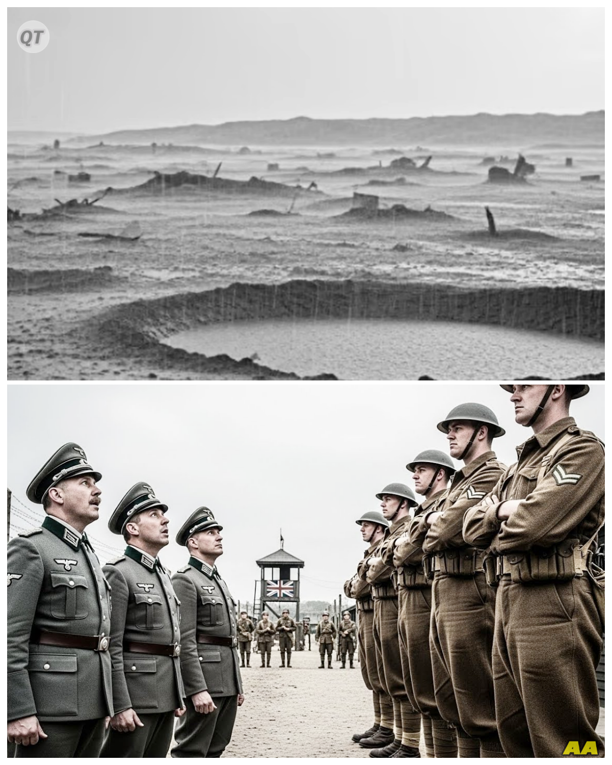 Germans Generals Mocked British Men, Until They Saw Huge British Soldiers In Prison Camps-ZZ