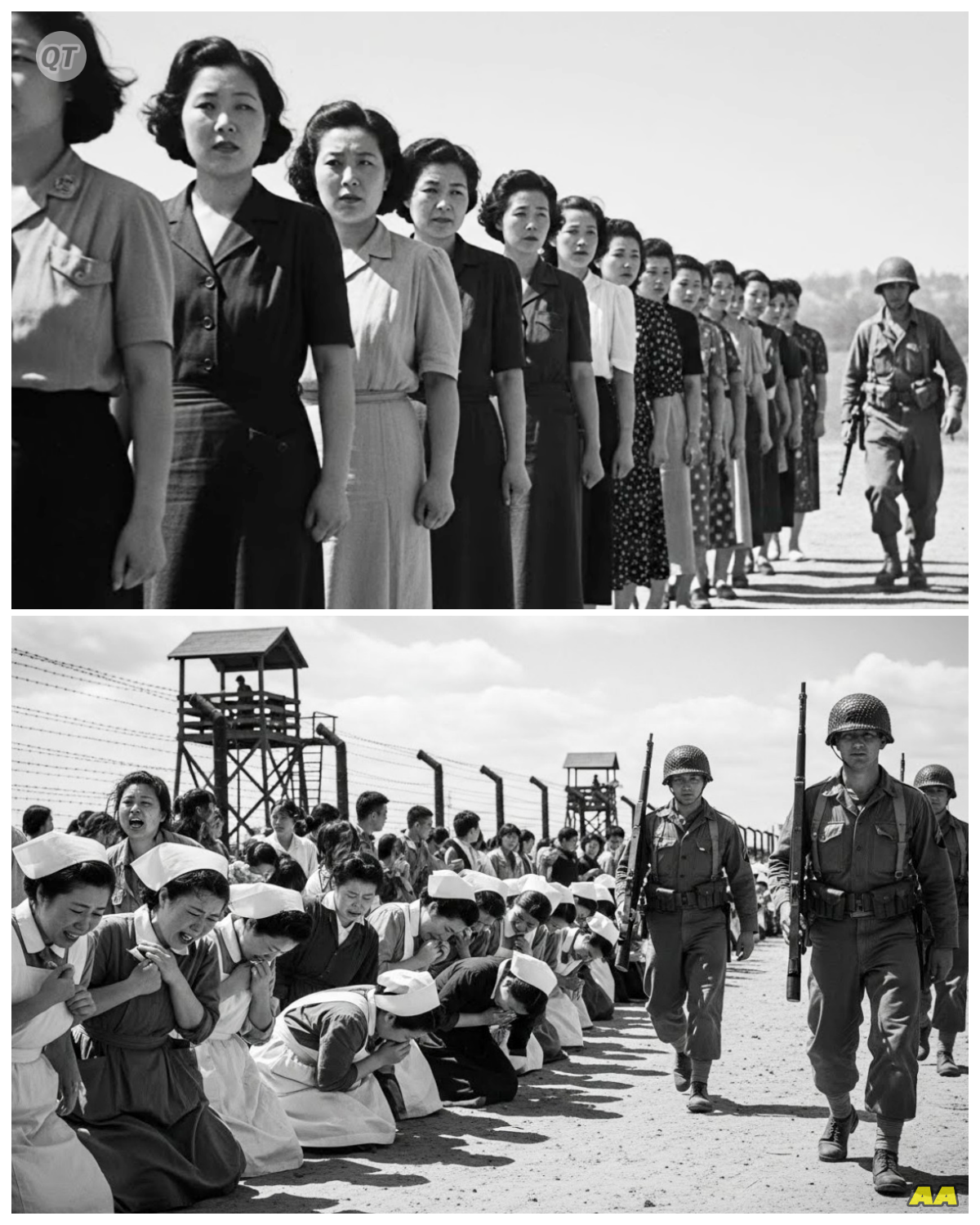 “This Is Where We Die” — Japanese Women POWs Began Crying When Americans Lined Them Up-ZZ