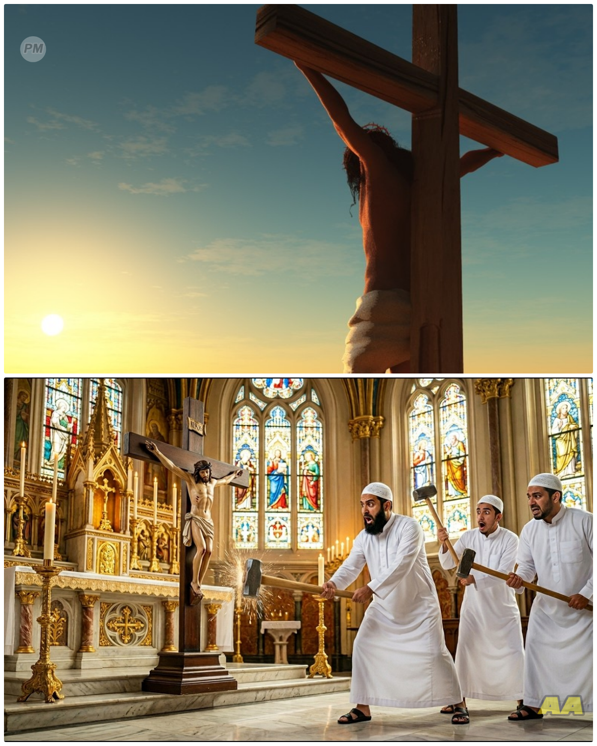 They Smashed the Cross and It Would Not Break.  .  Then Something Happened