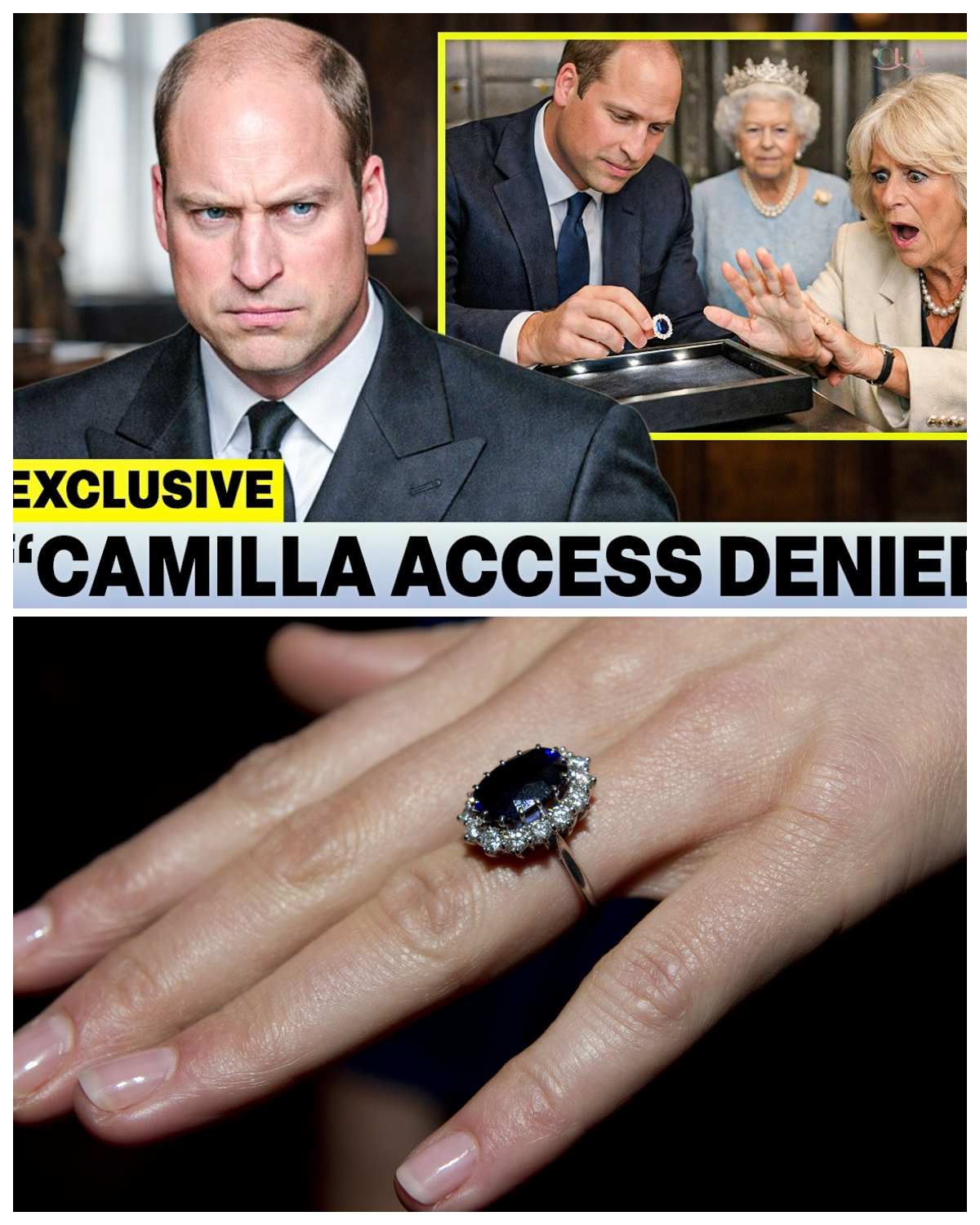 1 MIN AGO: Prince William Reclaims Diana’s Sapphire Ring From Vault Camilla DENIED Access