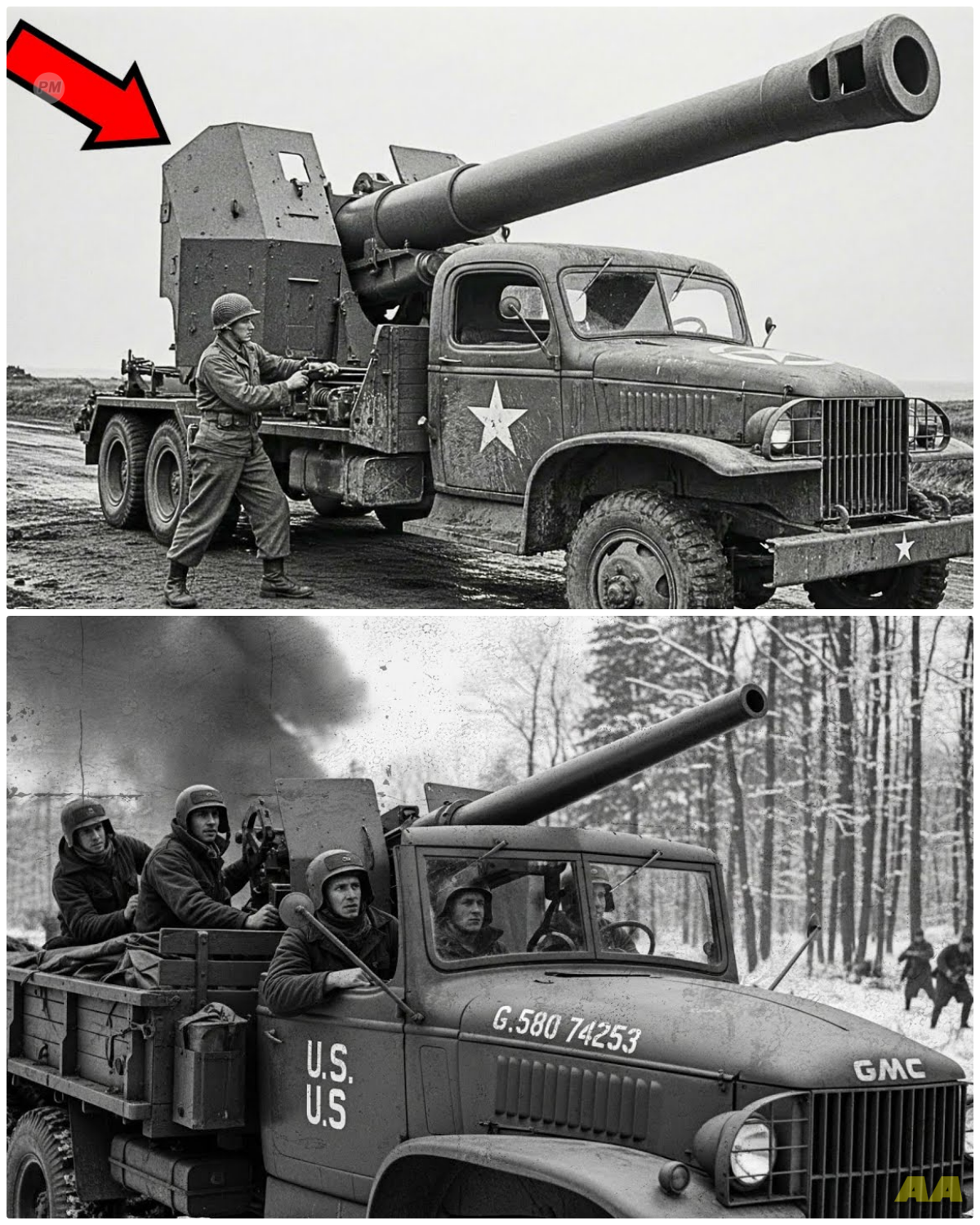 When They Put a Naval Cannon on a Truck — Germans Called Them “Devil Trucks”