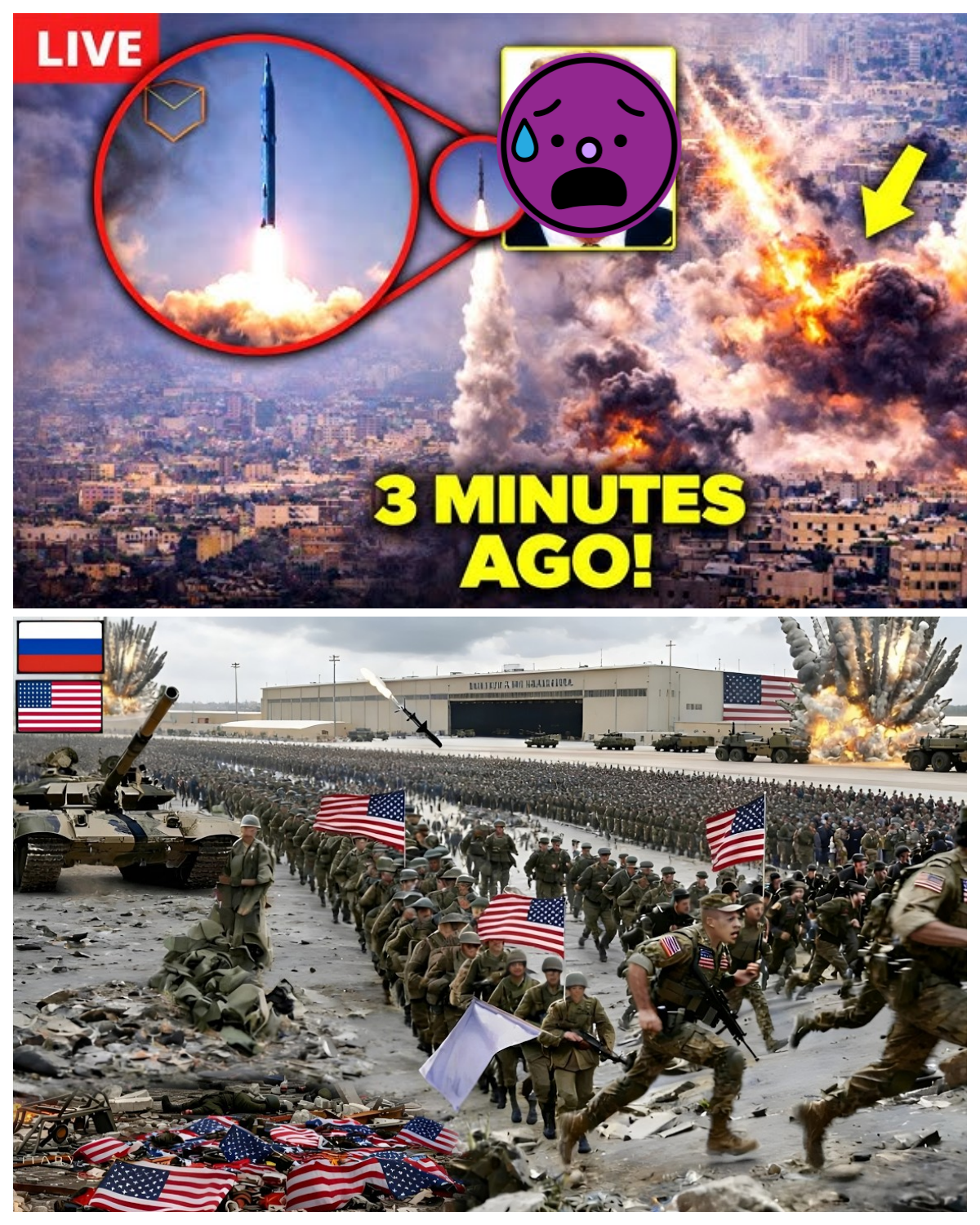 Just 6 minutes ago! 10,000 US troops surrendered and fled, look what happened!