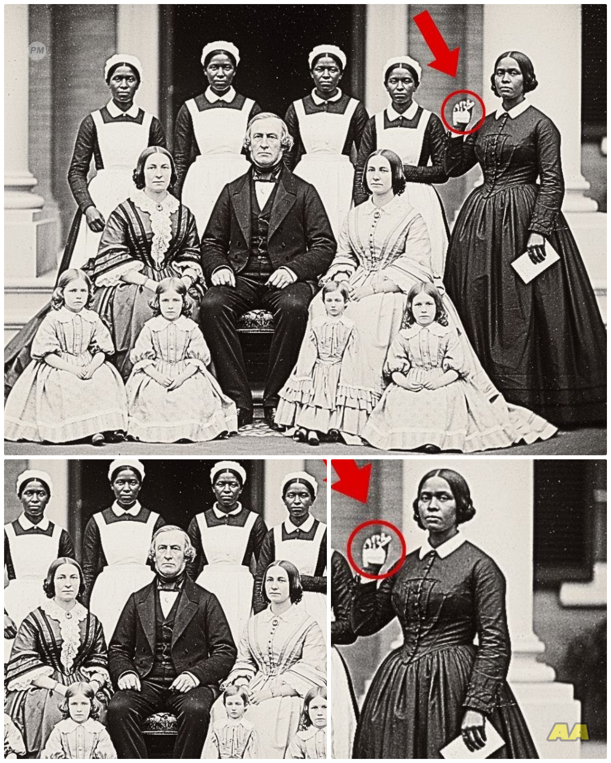 This 1859 plantation portrait looks peaceful—until you see what’s hidden in the slave’s hand –