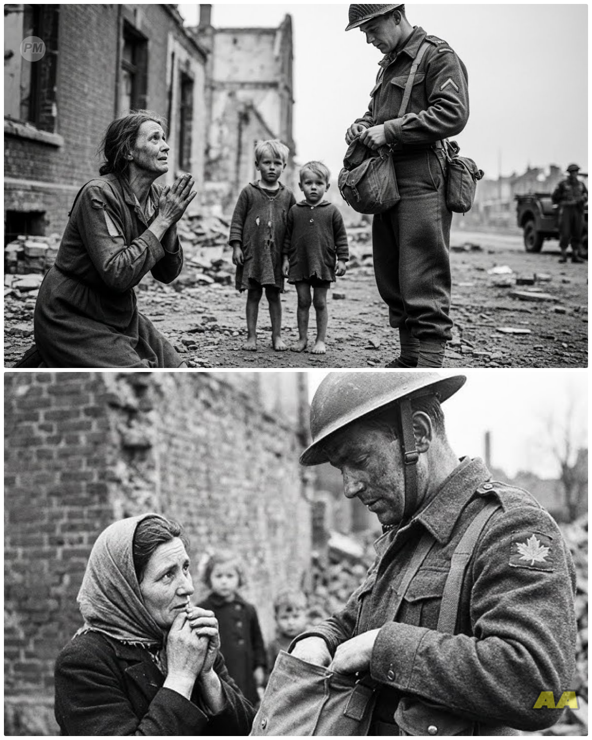 German Mother Begged A British Soldier for Food, What He Did Next Shocked Her