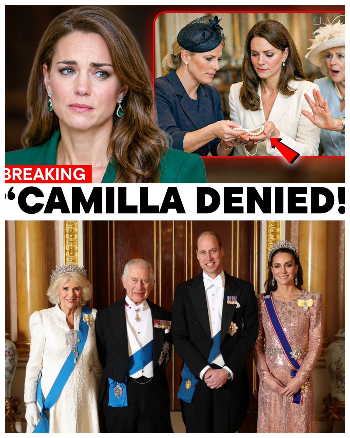 3 MIN AGO: Zara Tindall Gifts Catherine, Princess of Wales a Royal Pearl Set — Was Queen Camilla Really Rejected?  A dramatic royal claim is spreading quickly online, suggesting a private gift of a historic pearl set—and a refusal that has raised eyebrows. But is there any verified truth behind this story, or is it another viral narrative fueled by speculation? How are royal jewelry pieces actually shared, gifted, or loaned within the family? DISCOVER the FULL STORY and CLICK the article link in the comments before it disappears.