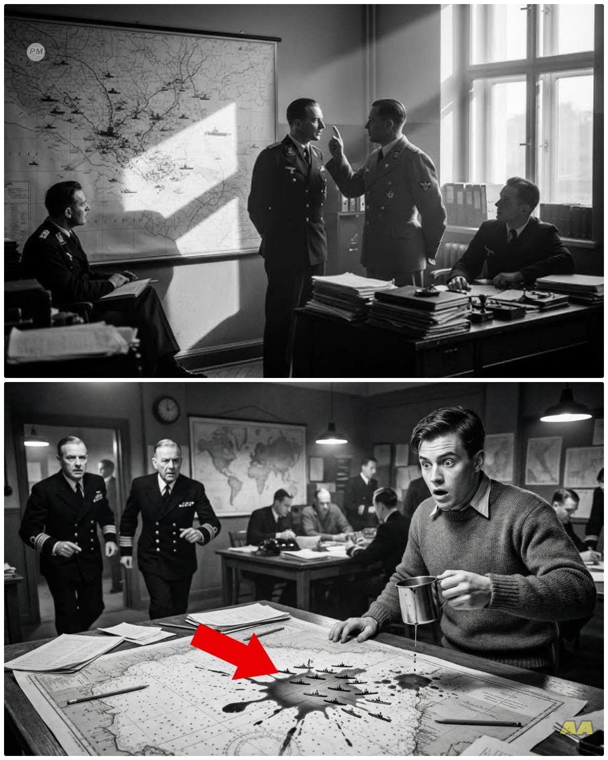 This 17 Year Old Spilled His Coffee on a Map — And Accidentally Revealed 23 Hidden U-Boat Positions
