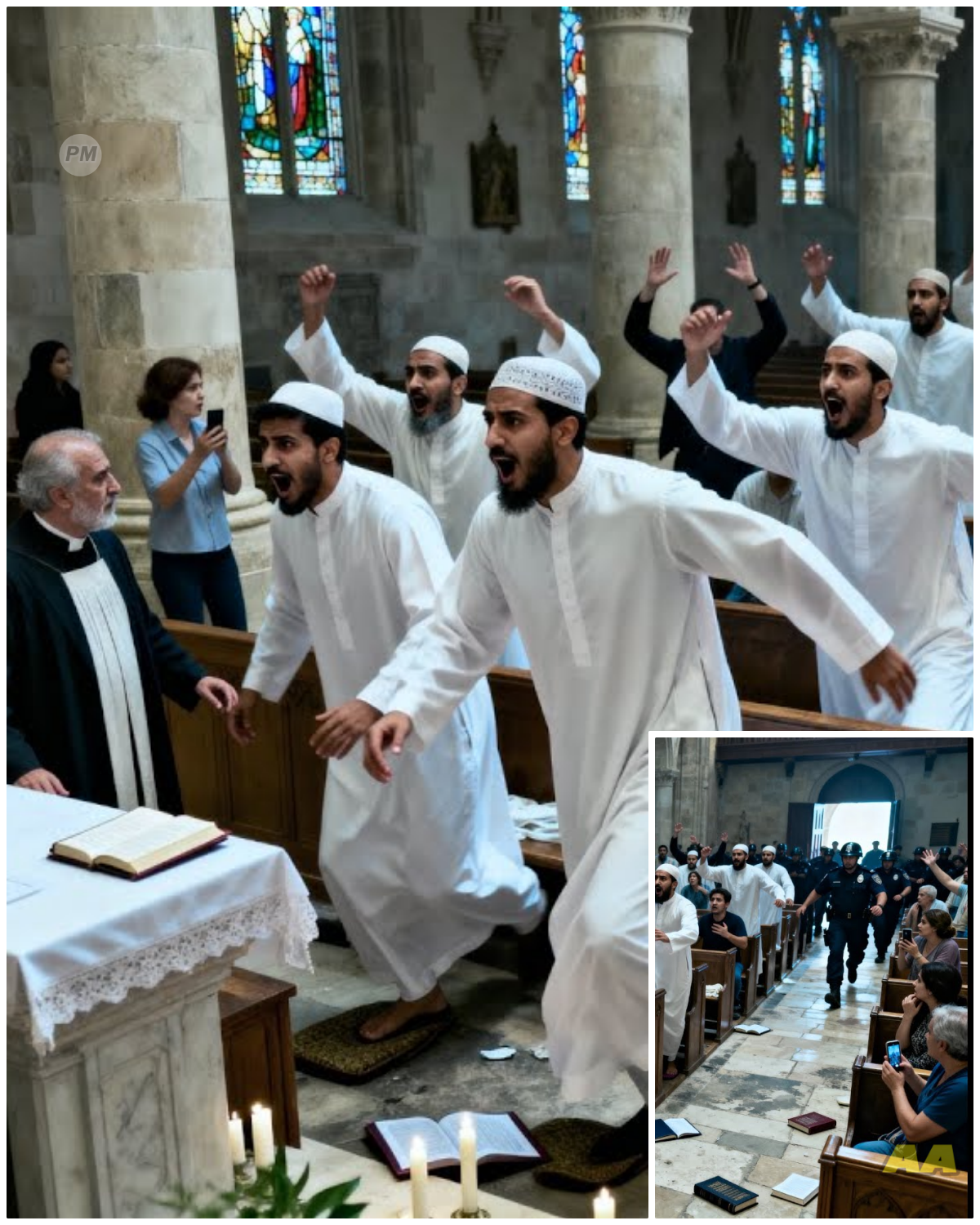 Muslims Stormed a Church Service Intending to Burn the Eucharist Until Something Incredible Occurred