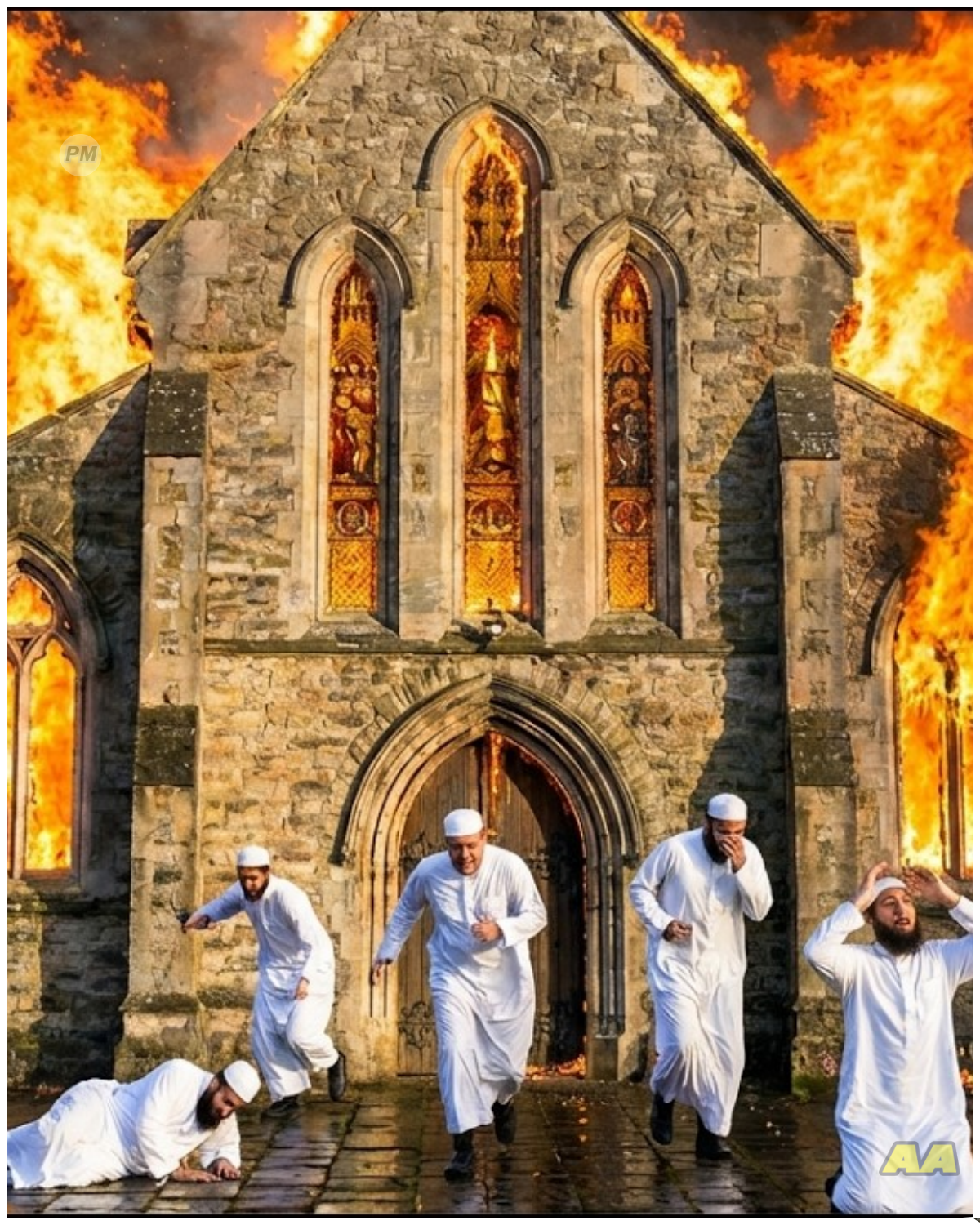 Muslims Set Church on Fire Until They Saw What Was Inside
