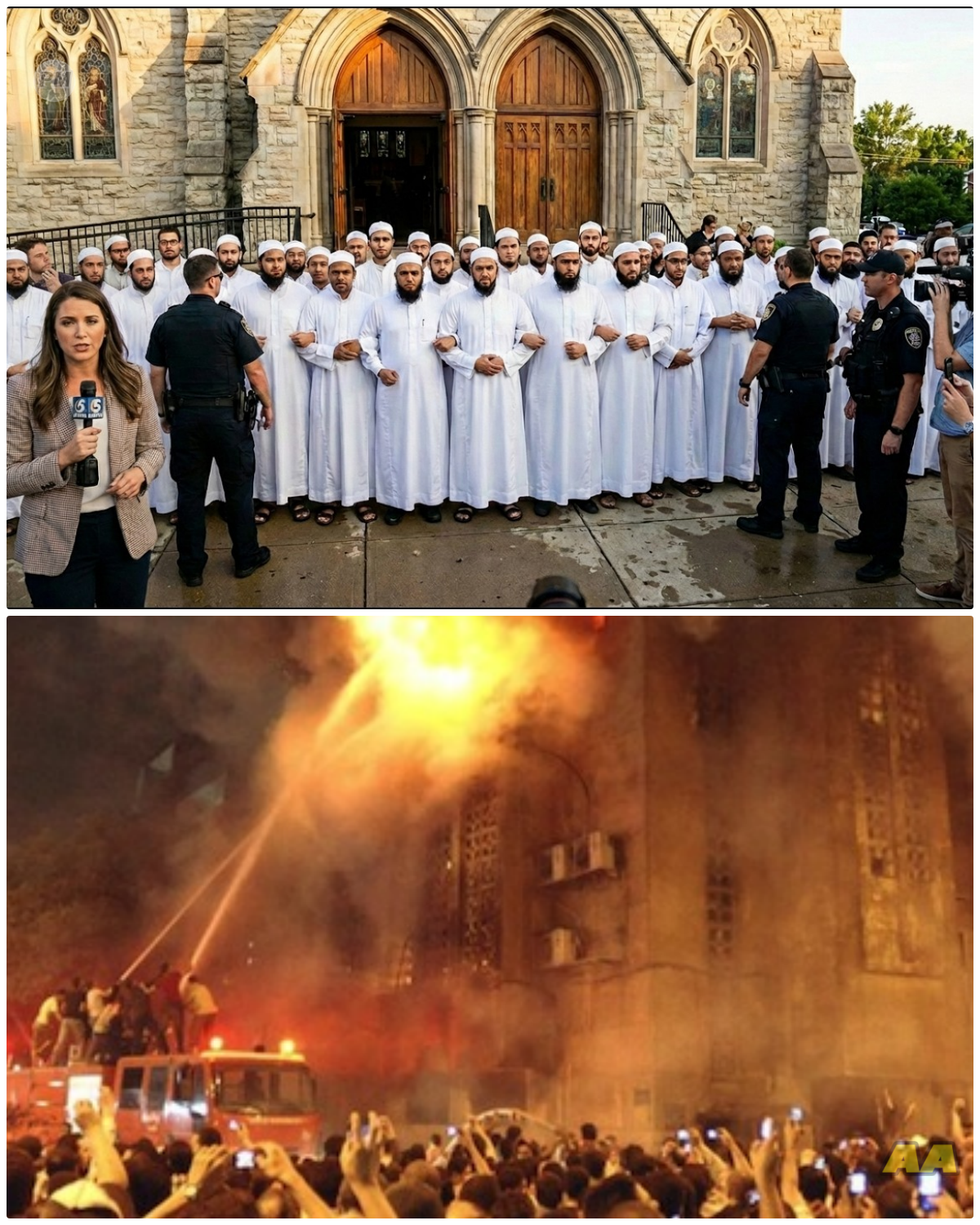 Muslim Activist Blocked Christians From Entering Church during Ramadan.. What Happened Next Stunned