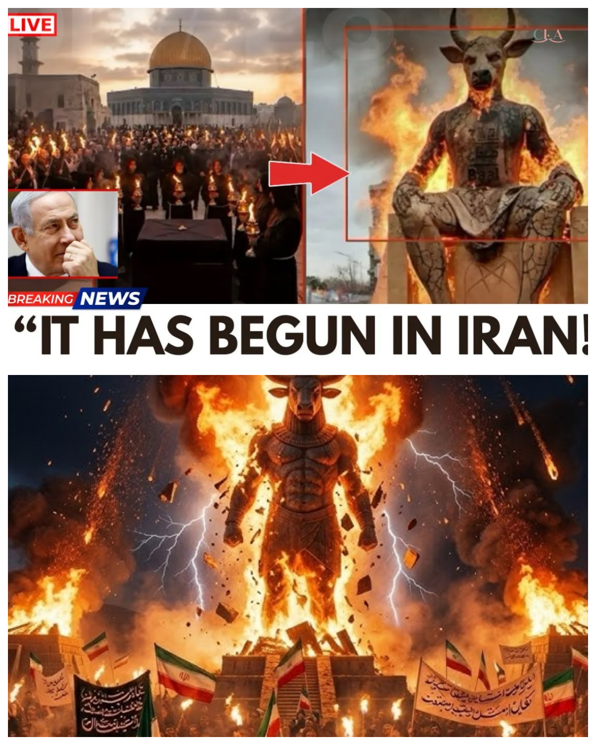 SHOCKING: Iran Burns Statue of Baal — Is This Bible Prophecy?