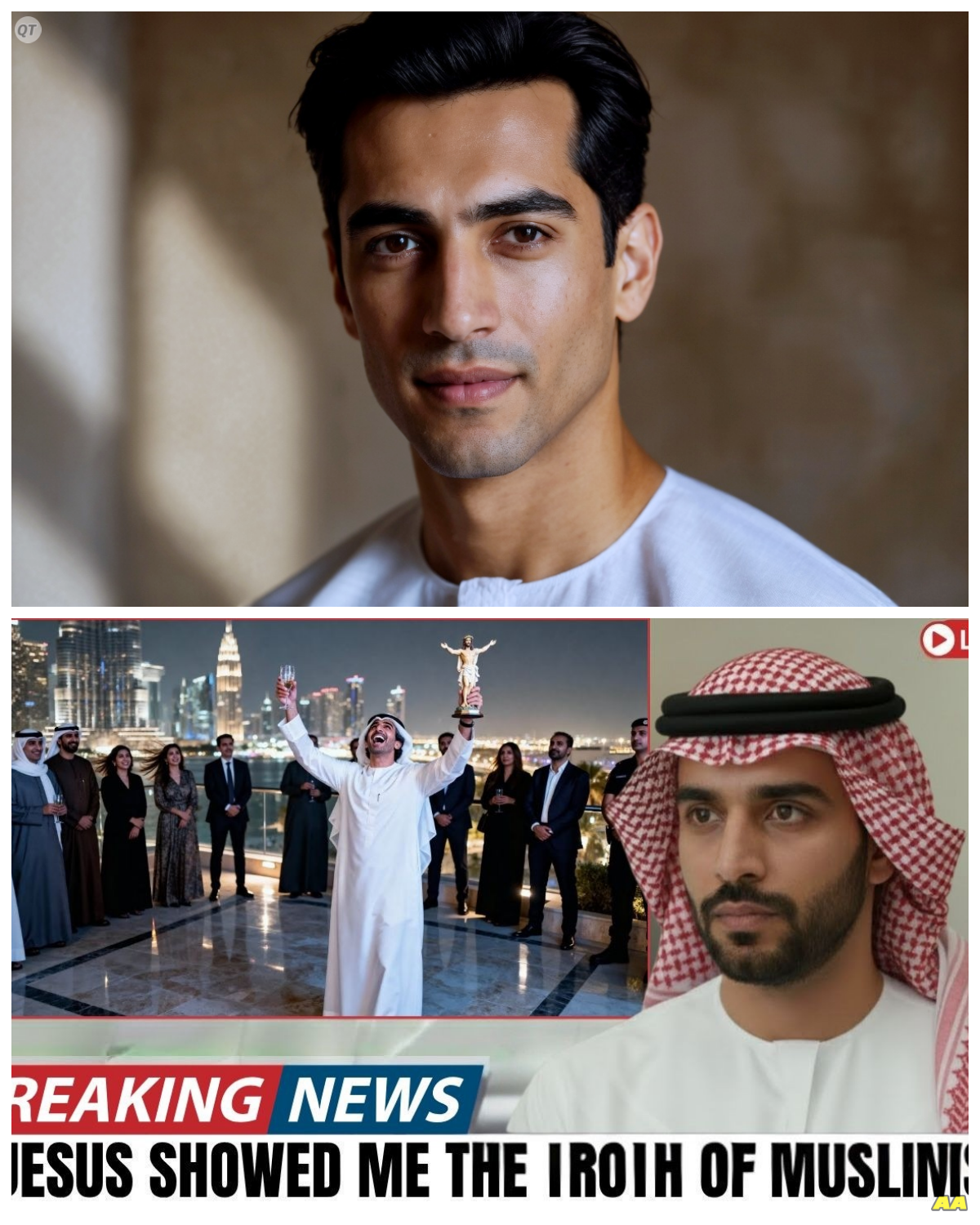 Arab Royal Mocked Jesus Publicly in Dubai, Then Dropped to One Knee in Shock